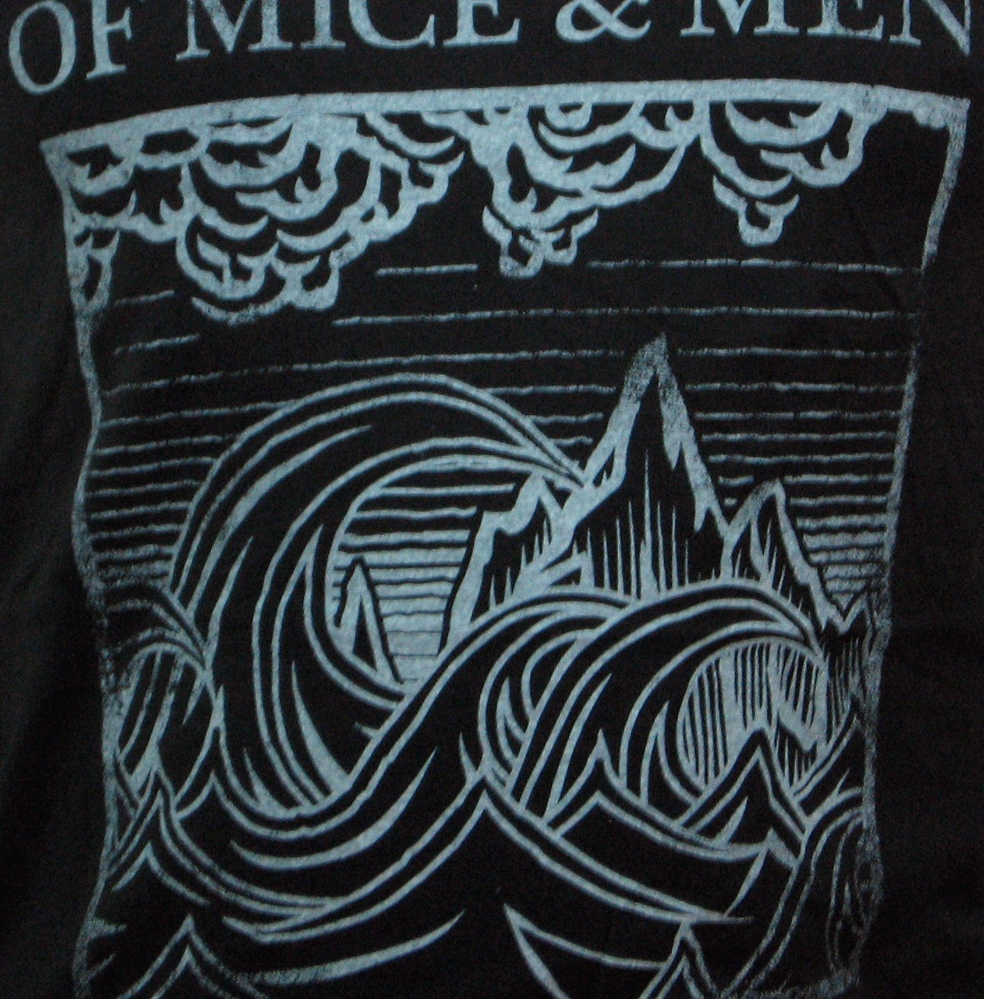 Men's Wave Black Graphic Tank Top - of Mice & Men Band Merch - Casual Summer Muscle Tee for Concerts, Gym & Streetwear