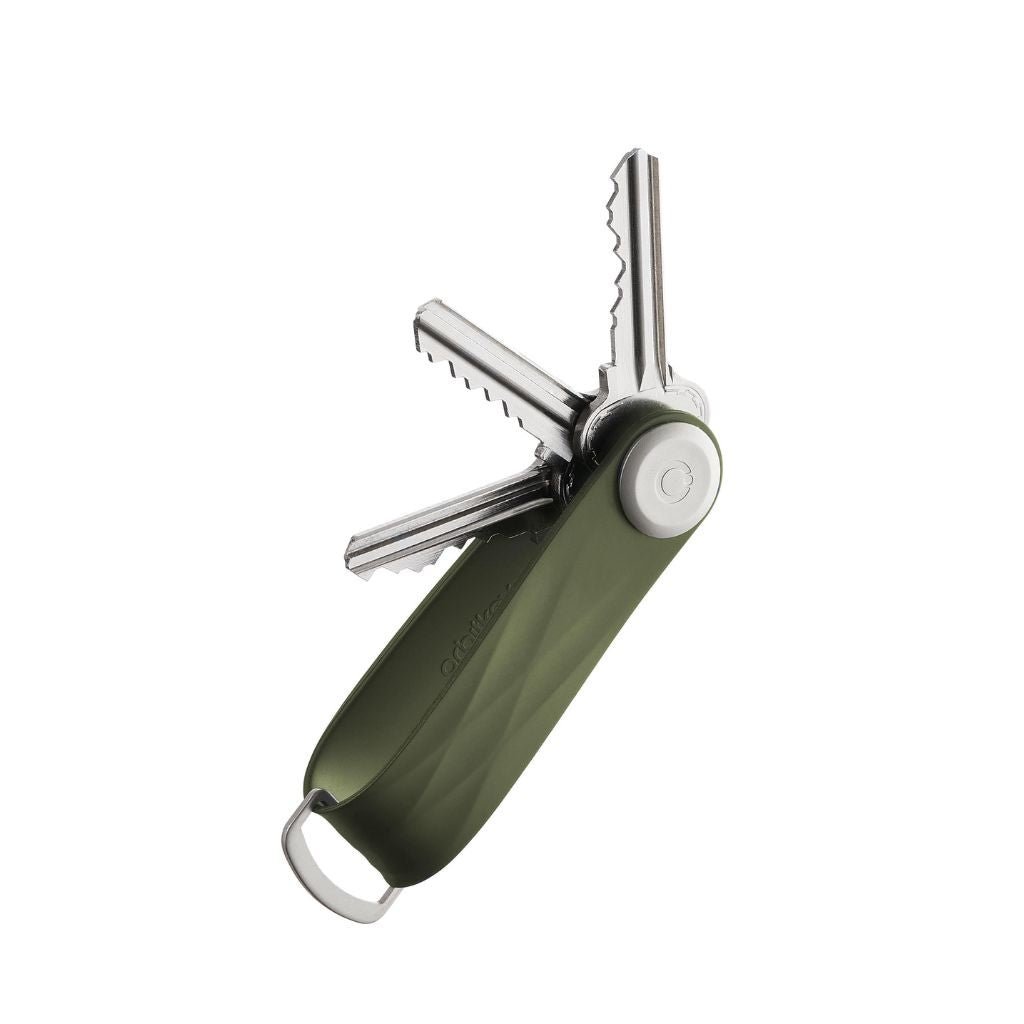 Orbitkey Active 2.0 Key Organizer - Premium Leather Key Holder with Smart Key Management (Hunter Green) - Perfect for Everyday Carry, Travel & Minimalist Lifestyle