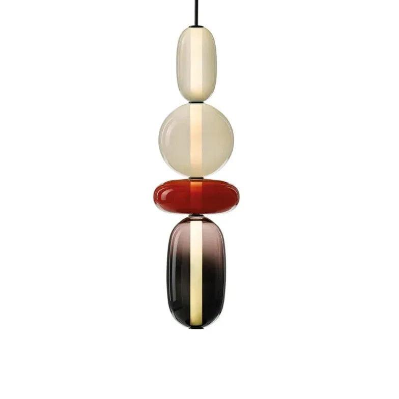 Modern Double Layer Elliptical Ball Pendant Light - Elegant Ceiling Lighting Fixture for Dining Room, Living Room & Bedroom