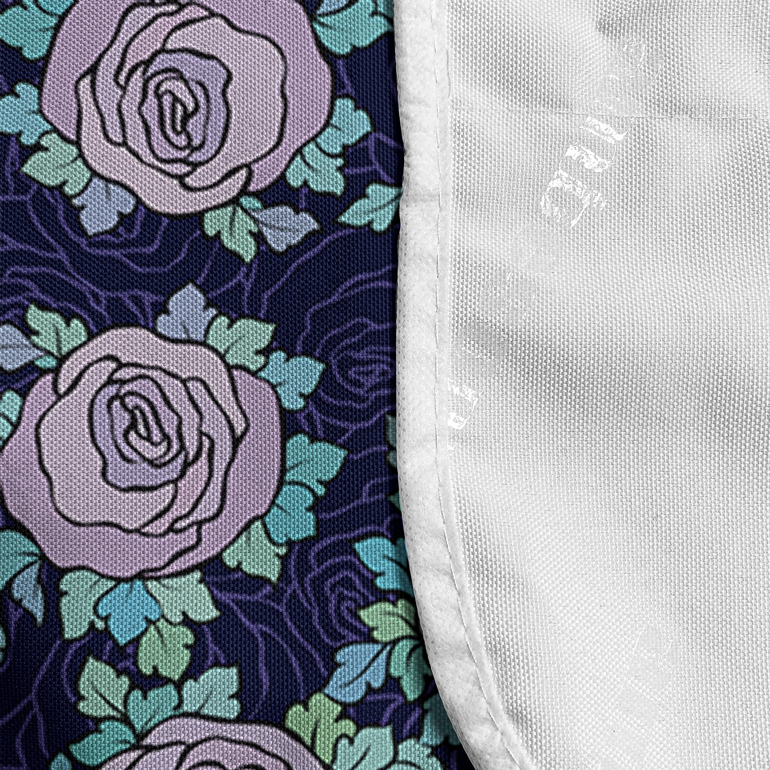 Ambesonne Rose Microwave Cover - Waterproof Kitchen Organizer with Pockets, 36
