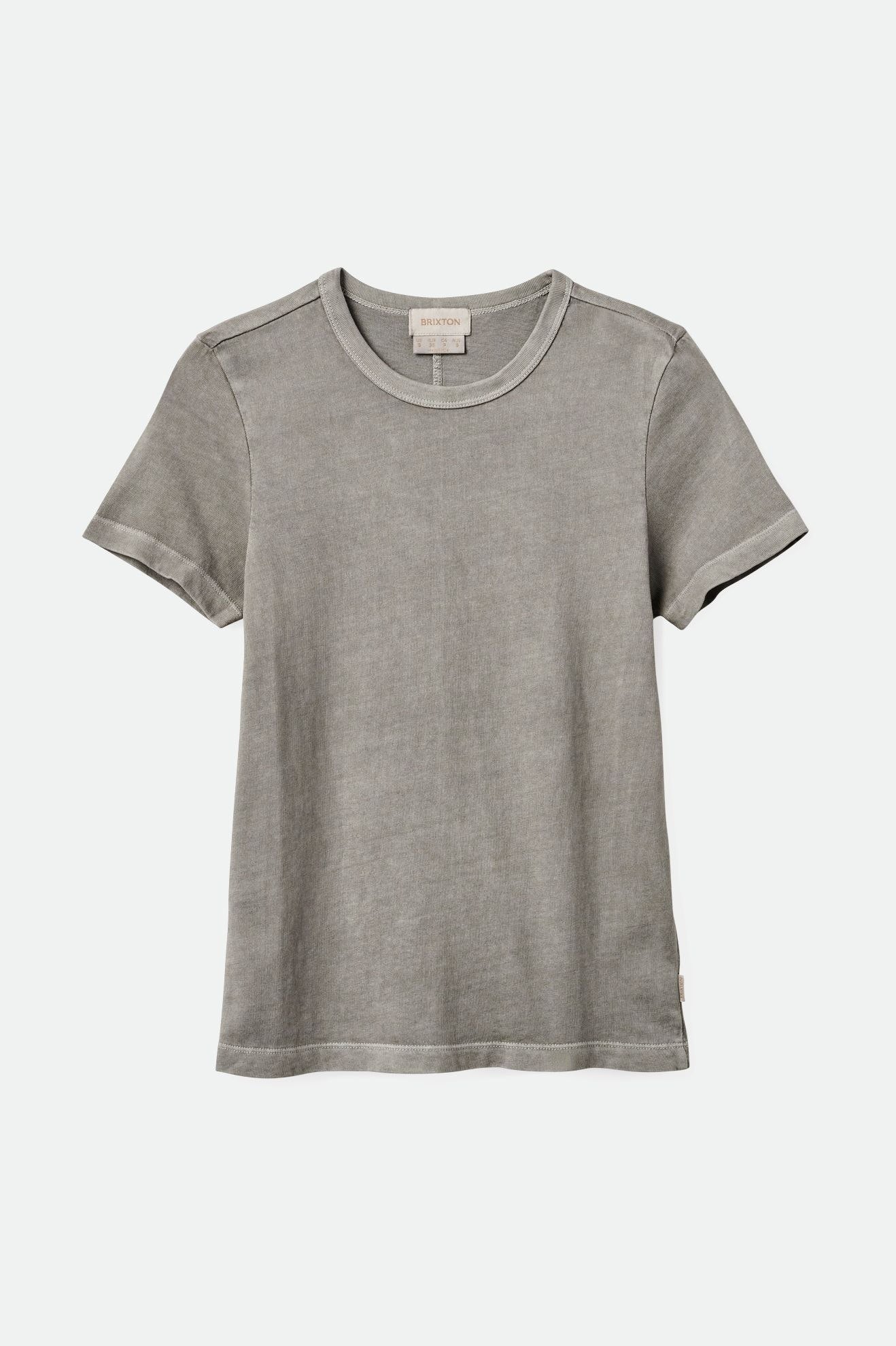 Carefree Organic Cotton Slim Fit Crew Neck T-Shirt for Men - Washed Black - Soft & Breathable Everyday Casual Wear