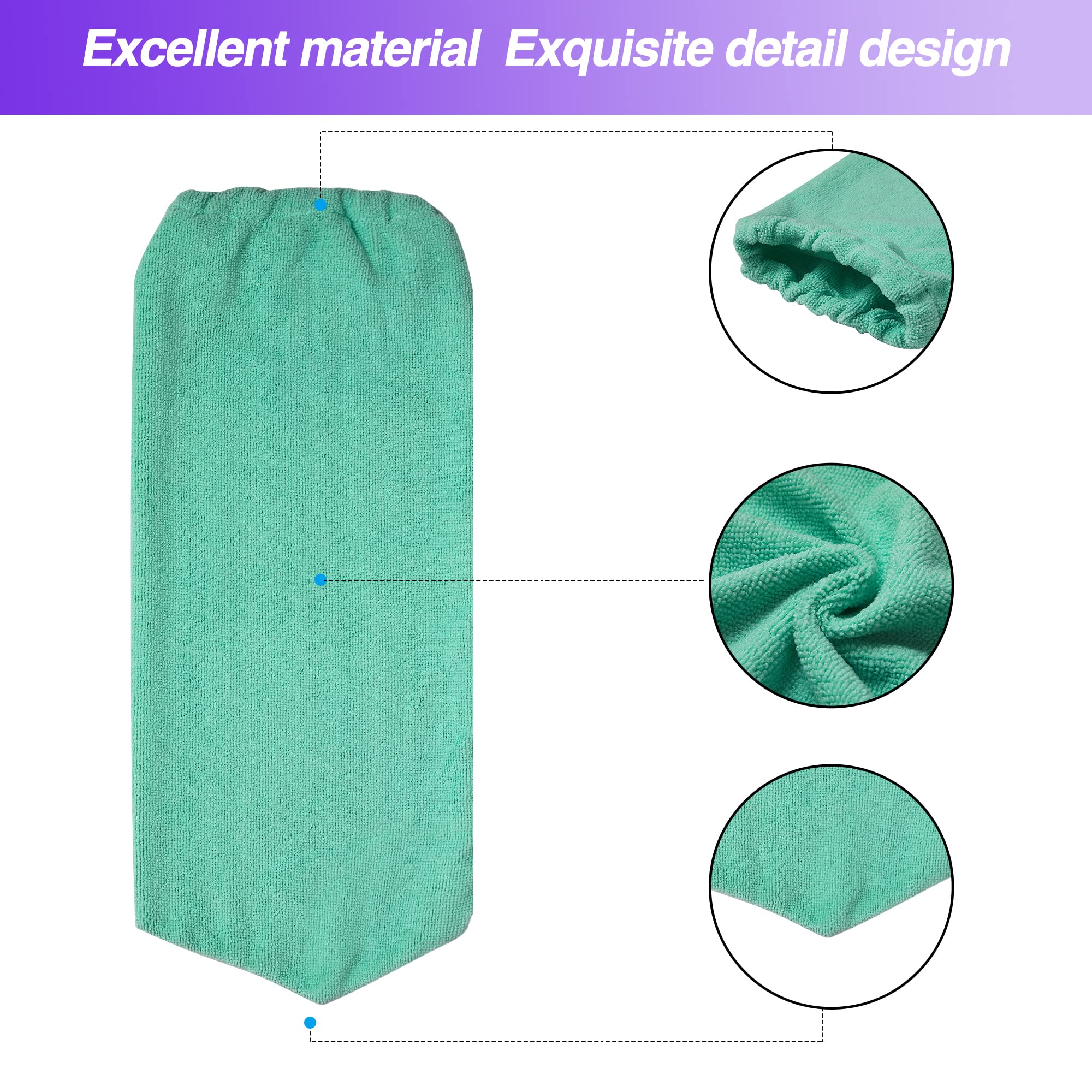 Hosrnovo 100% Microfiber Ceiling Fan Duster - Washable Fan Blade Cleaner for High Ceilings | Perfect for Living Room, Bedroom & Hard-to-Reach Fan Cleaning