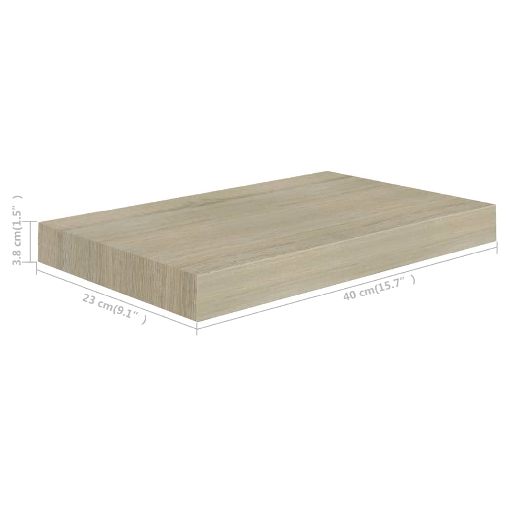 Modern Floating Wall Shelf Set - 15.7