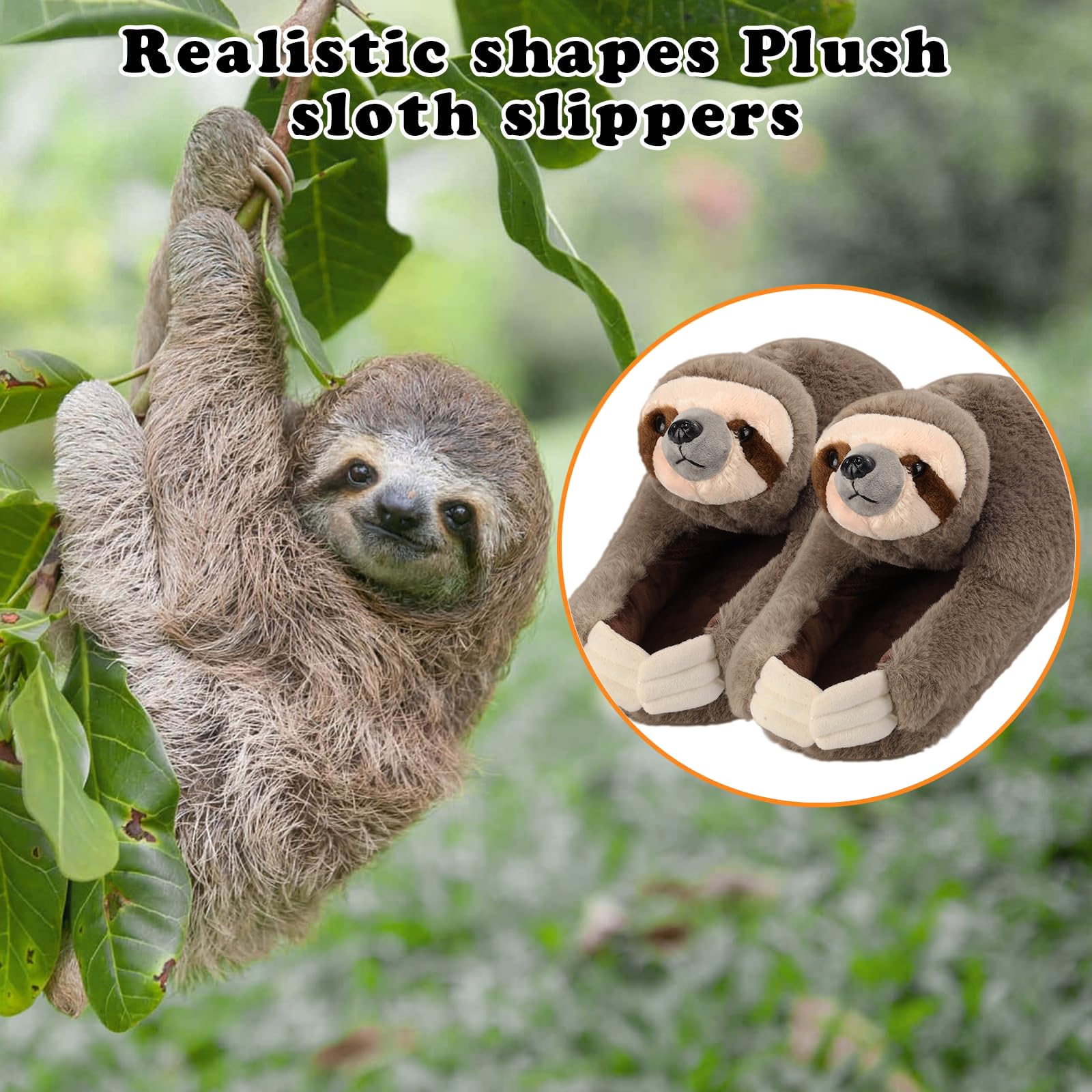 Funny Animal Slippers for Women - Cute Cartoon Fluffy House Slippers with Soft Memory Foam, Cozy Cotton Indoor Slides | Perfect Birthday Gift & Lounge Wear for Women at Home