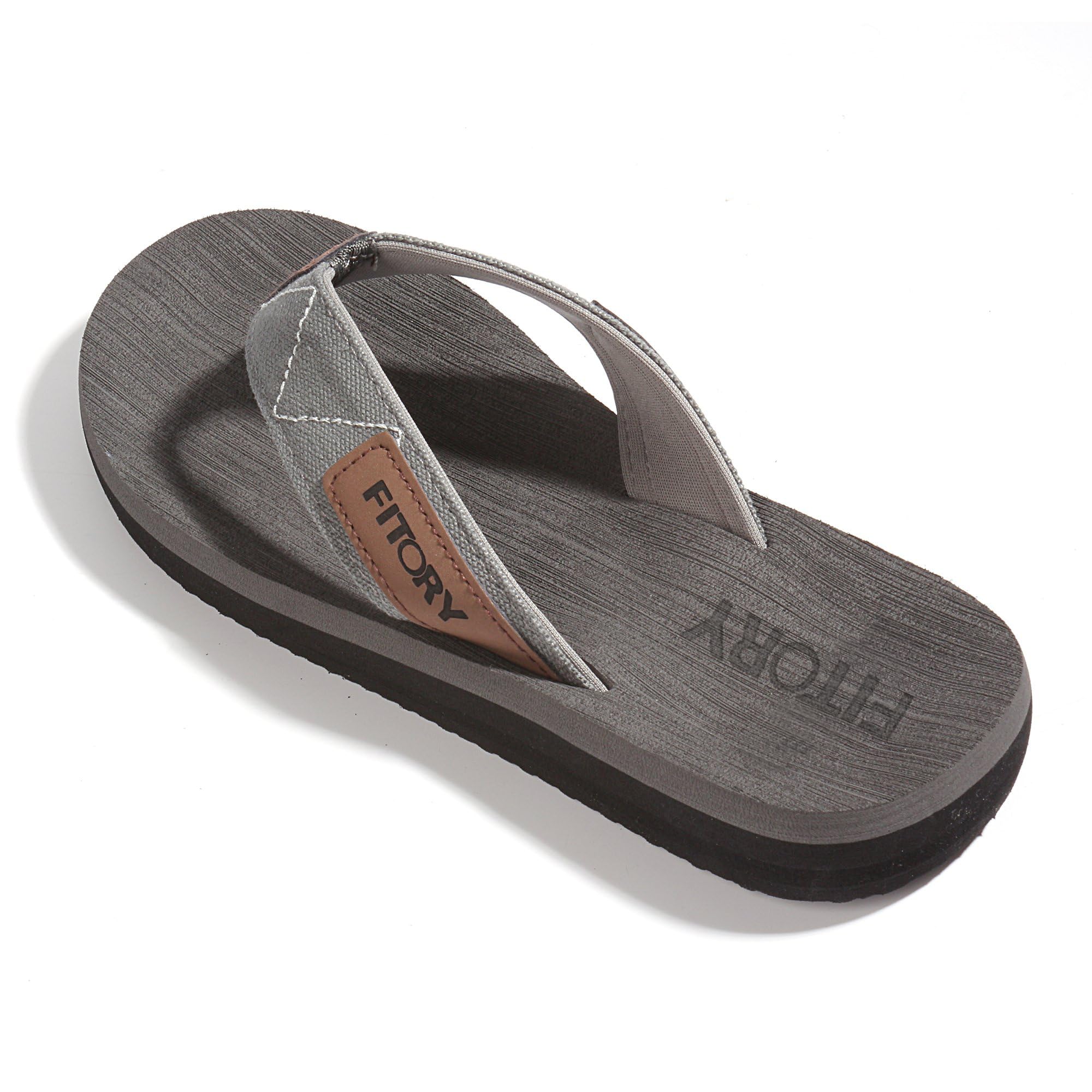 FITORY Men's Flip Flops - Comfortable Thong Sandals for Beach, Pool & Outdoor - Sizes 6-15 - Lightweight & Durable Summer Slippers for Walking, Travel & Vacation