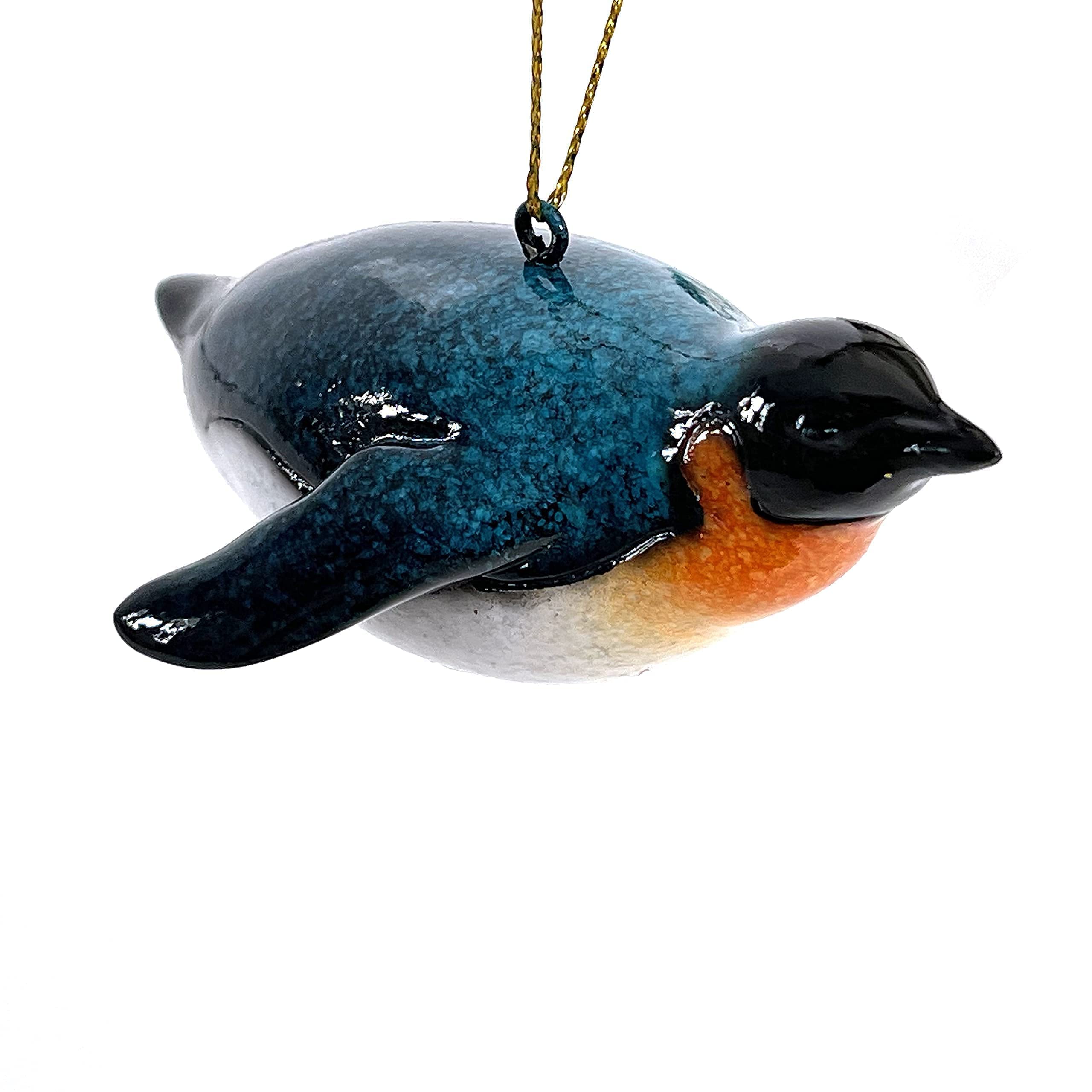 5-Piece Hand-Painted Ocean Animal Christmas Ornaments Set - Perfect for Tree Decor, Bathroom Wall Hanging, Stocking Stuffers, Scuba Diving Enthusiasts & Ocean Theme Lovers - Ideal for Holiday Decorations, Gift Giving & Underwater Themed Parties