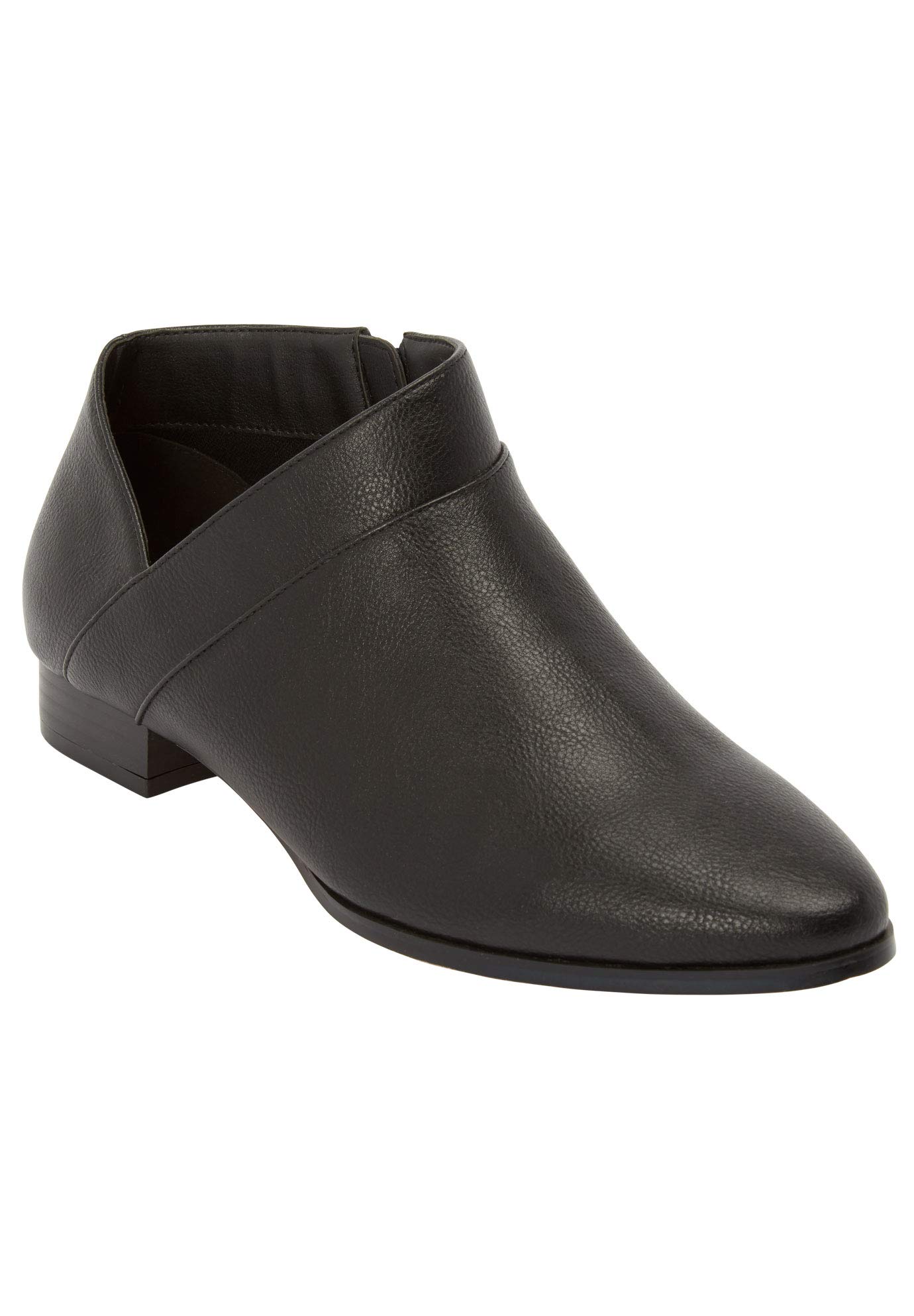 Comfortview Women's Wide Width The Alma Bootie - Stylish & Comfortable Ankle Boots for Work, Casual Outfits & Fall Fashion