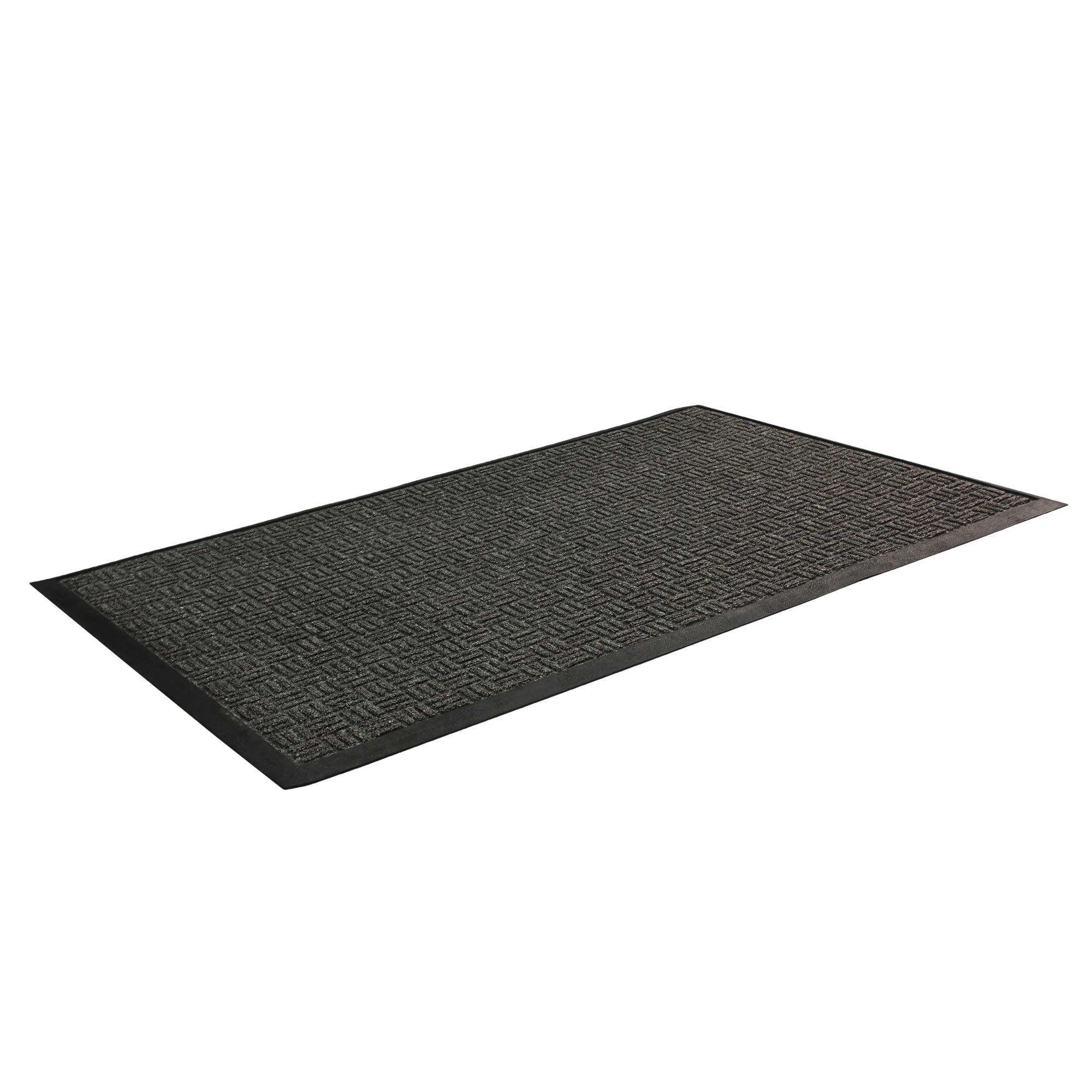 Ultralux Premium Indoor Outdoor Entrance Mat 35” x 59” - Heavy Duty Absorbent Anti-Slip Doormat for Home & Office - Dark Gray Entry Rug - Perfect for High Traffic Areas, Front Door, Patio & Mudroom Use