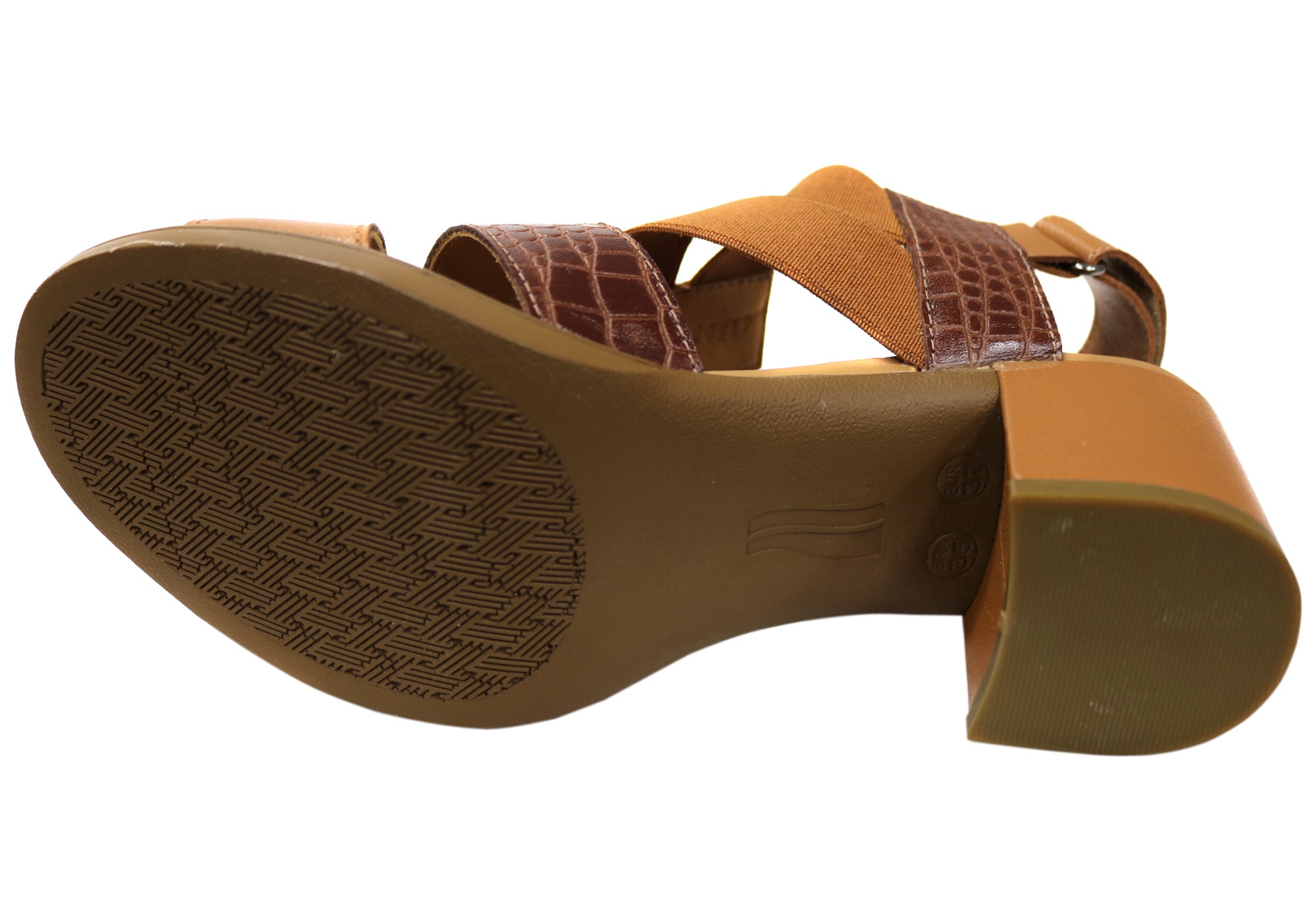 Opananken Chantel Women's Comfortable Leather Mid Heel Sandals - Stylish & Supportive for Work, Date Night & Summer Outfits