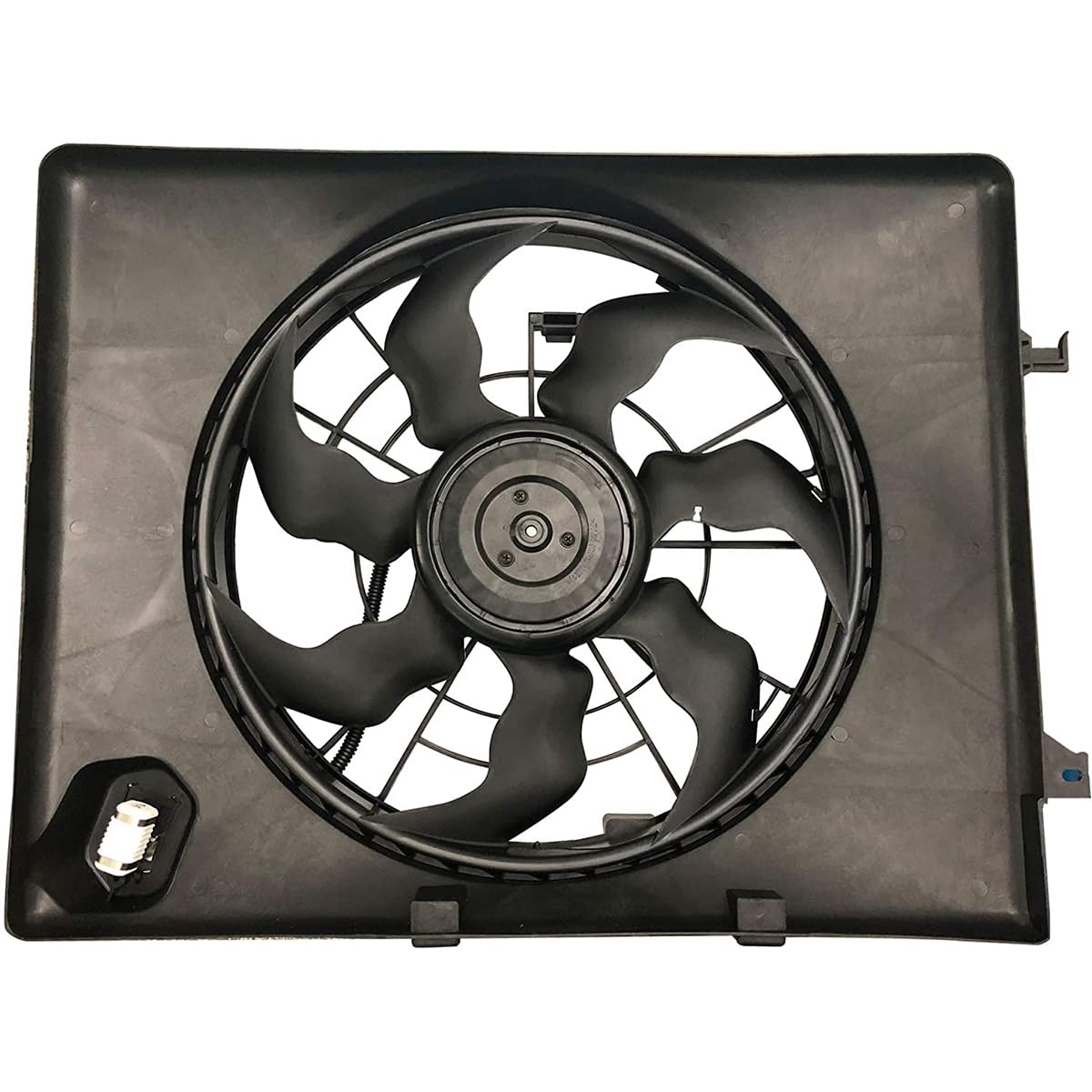 621-477 Engine Radiator Cooling Fan & Shroud Assembly for 2012-2013 Kia Optima, 2011-2013 Hyundai Sonata 2.4L L4 - OEM 253803R170 253803R610 KI3115136 622630 Replacement Part - Perfect for Overheating Prevention & Summer Driving