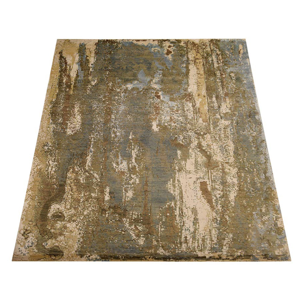 Hand Knotted Wool Area Rug - Soft & Cozy for Living Room, Bedroom - Non-Slip Traditional Persian Style Carpet for Home Decor