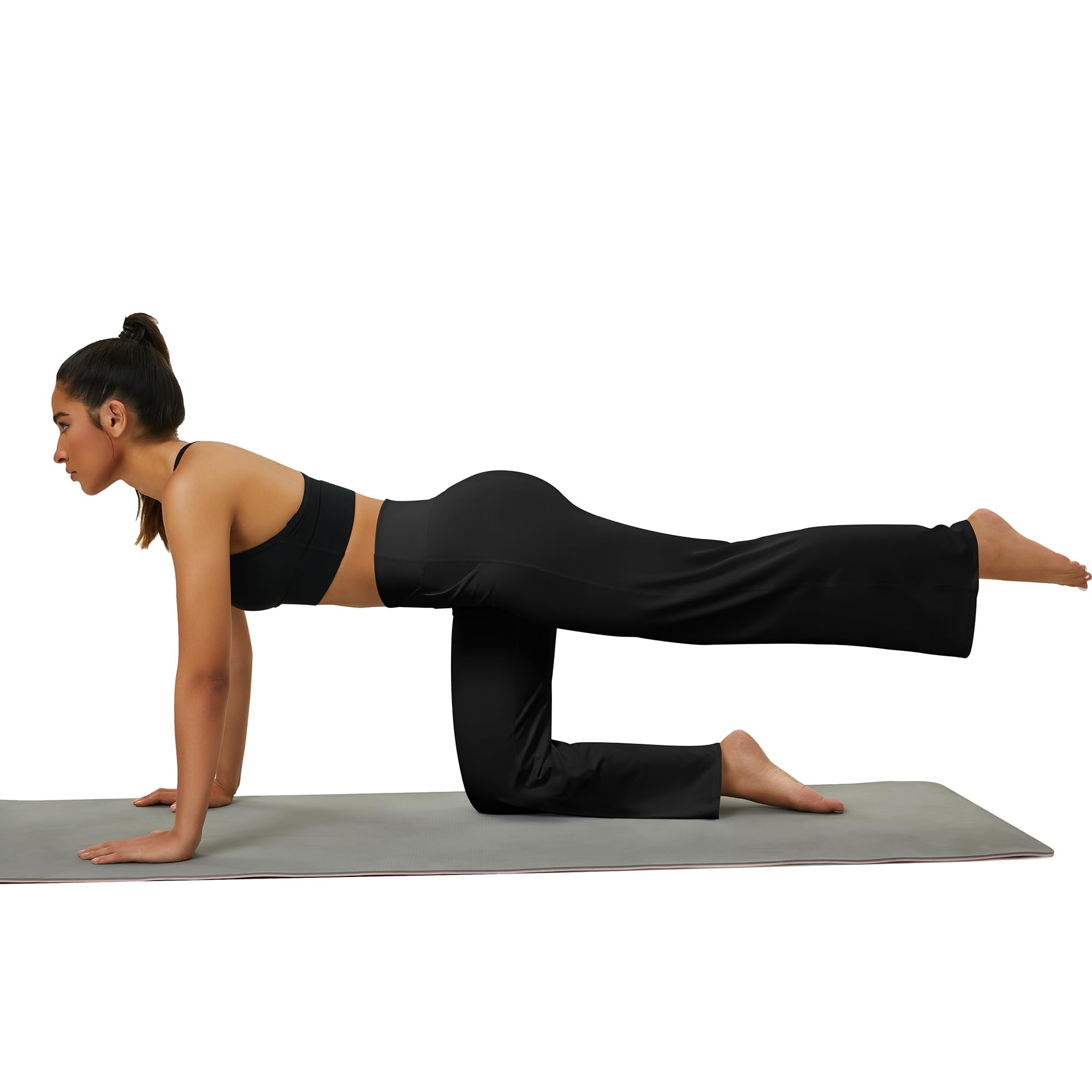 Women's High Waist Wide Leg Yoga Pants with Pockets - Loose Straight Leg Casual Lounge Pants for Workout, Running, Travel & Everyday Wear