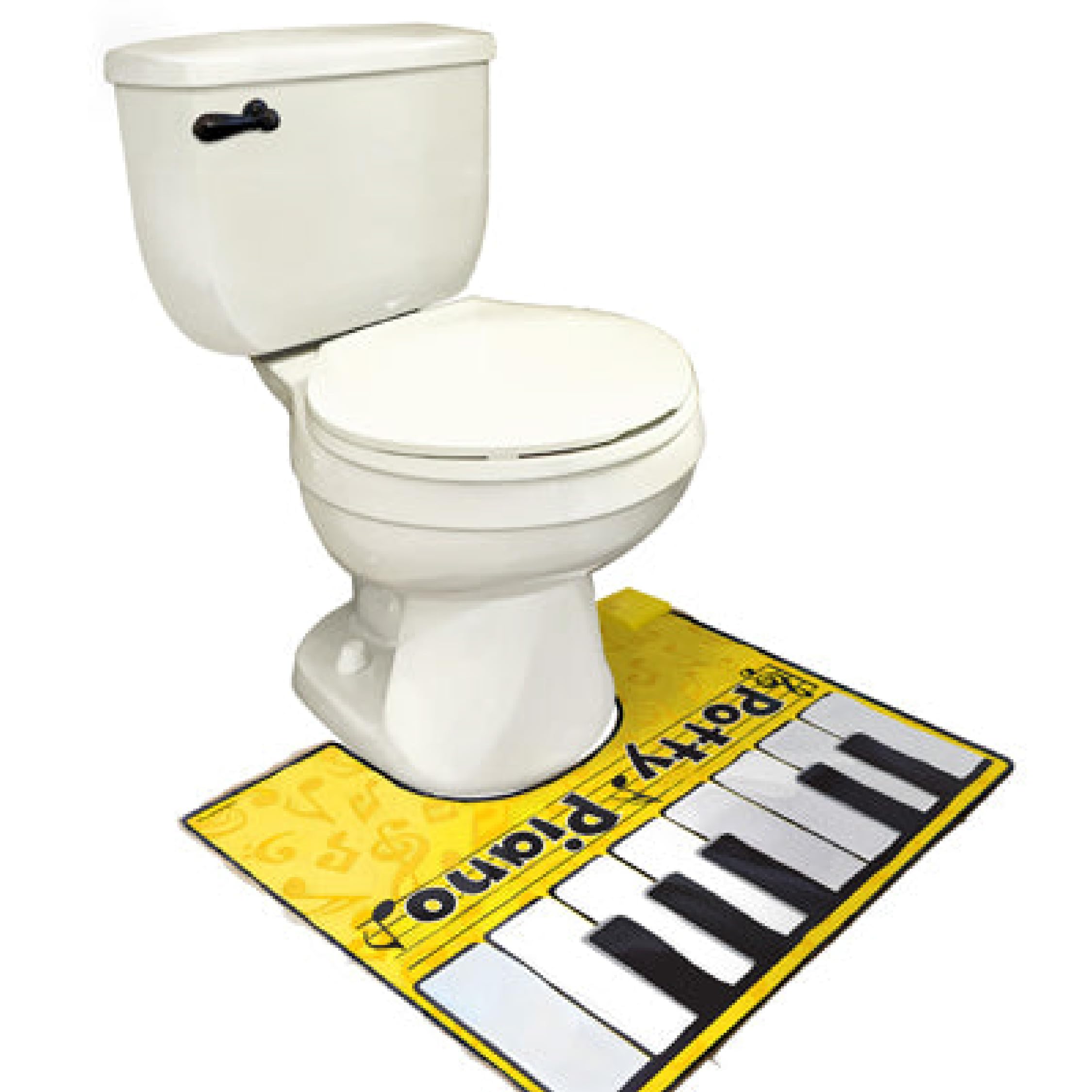 BigMouth Inc. Potty Piano with Song Book & Batteries - Funny Bathroom Toy & Gag Gift for Adults Kids - Perfect for Birthday Parties, White Elephant Gifts & Bathroom Entertainment