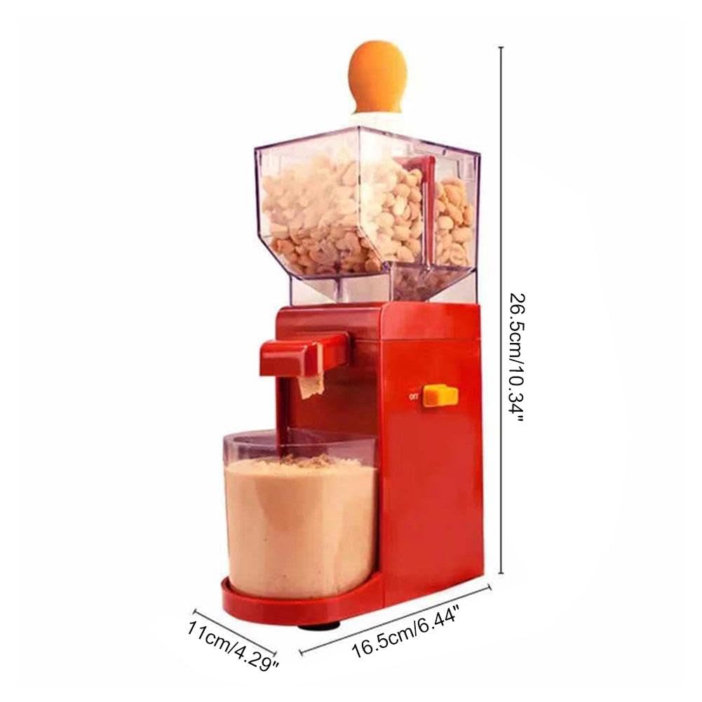 Electric Peanut Butter Maker Machine - Automatic Nut Grinder for Almonds, Cashews & Sesame Seeds with Non-Slip Base | Perfect for Home Kitchen, Healthy Snacks & Vegan Recipes