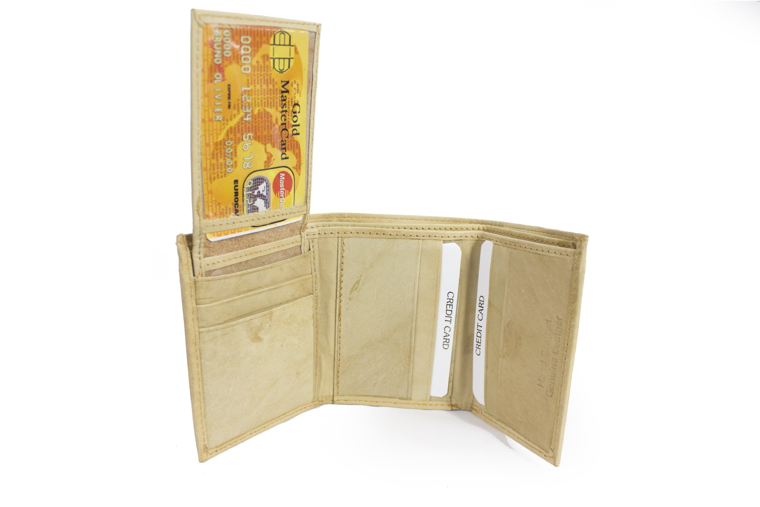 LeatherBoss Men's RFID Trifold Wallet - Slim & Stylish for Everyday Use