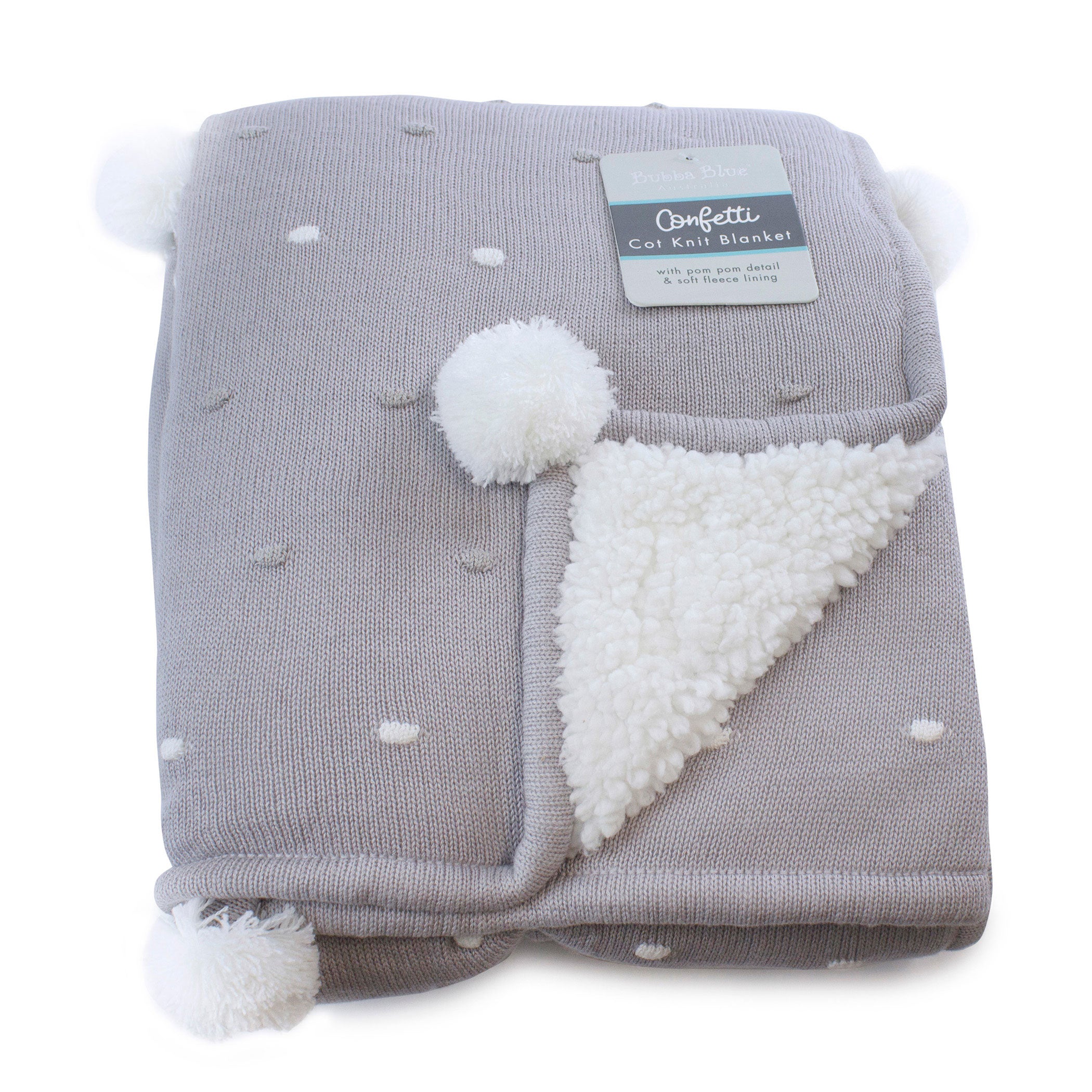 Soft Grey Confetti Cotton Knit Blanket - Cozy & Breathable for Bedroom, Nursery, or Couch - Perfect for Gifts, Home Decor & Relaxation