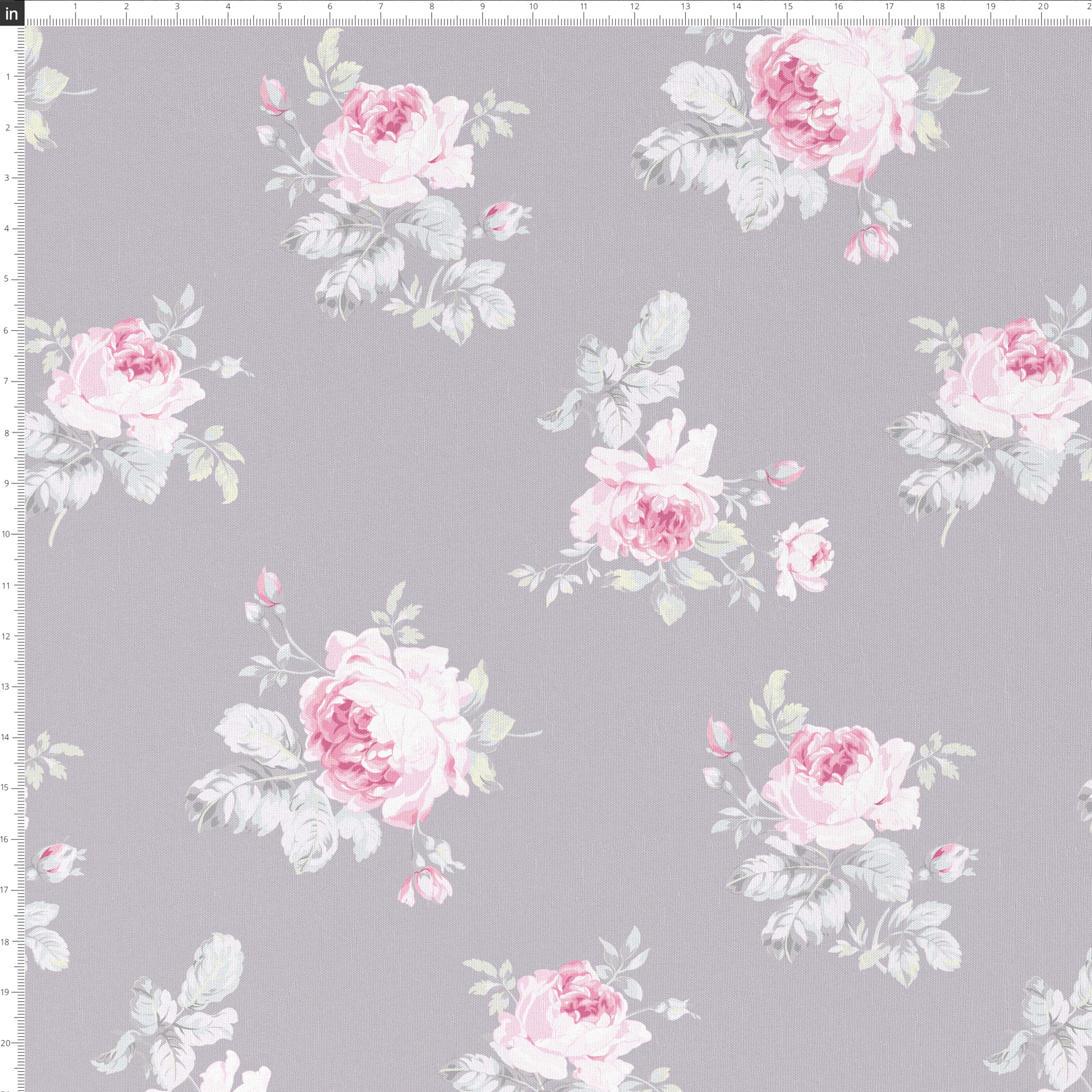 Rose Majesty Grey Pillow - Soft Decorative Throw Pillow for Bedroom, Couch & Sofa - Elegant Home Decor Accent