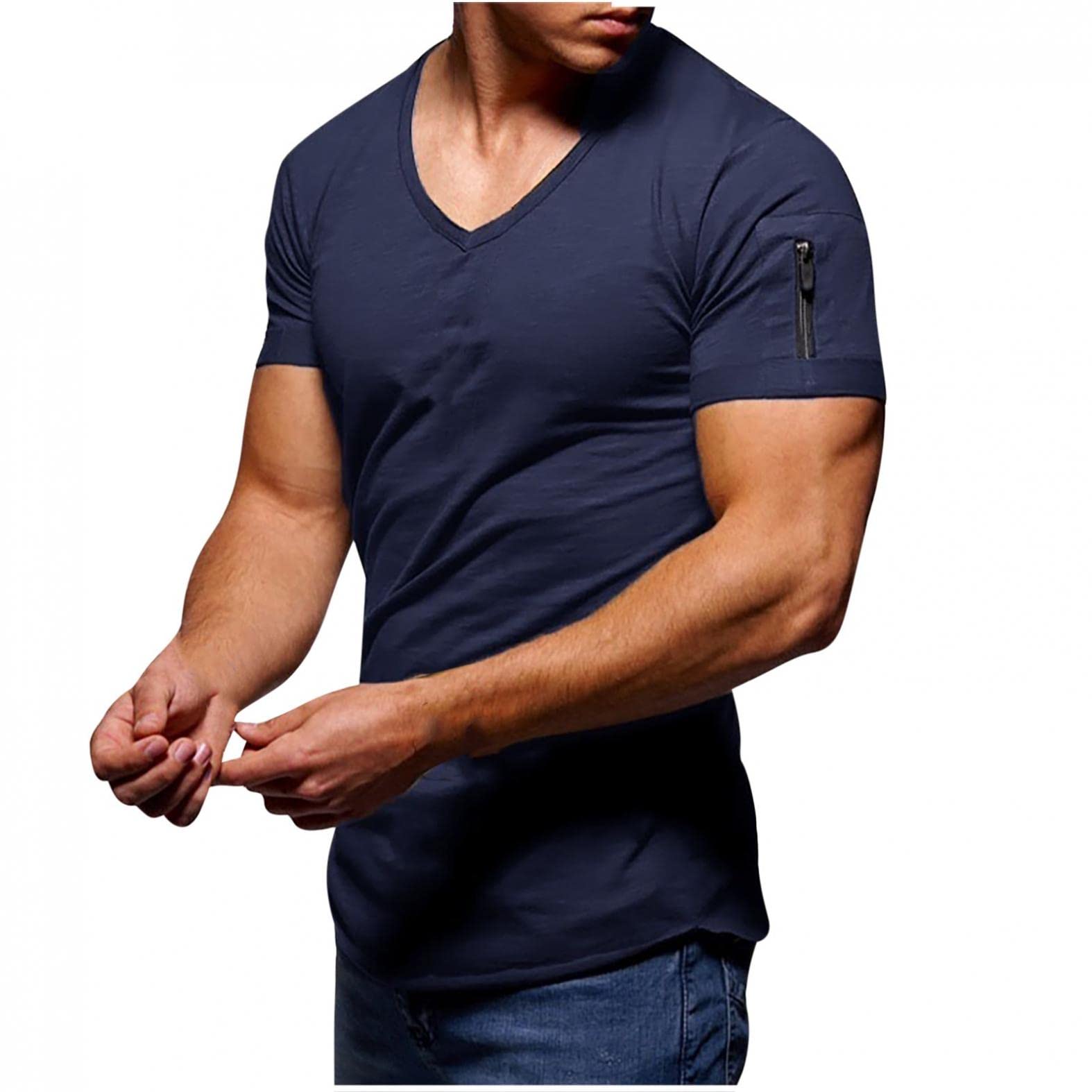Men's Polo T-Shirts & Henley Shirts - Casual Crew Neck Short Sleeve Tees for Workout, Gym & Everyday Wear | Comfortable Cotton Blend Tops for Men