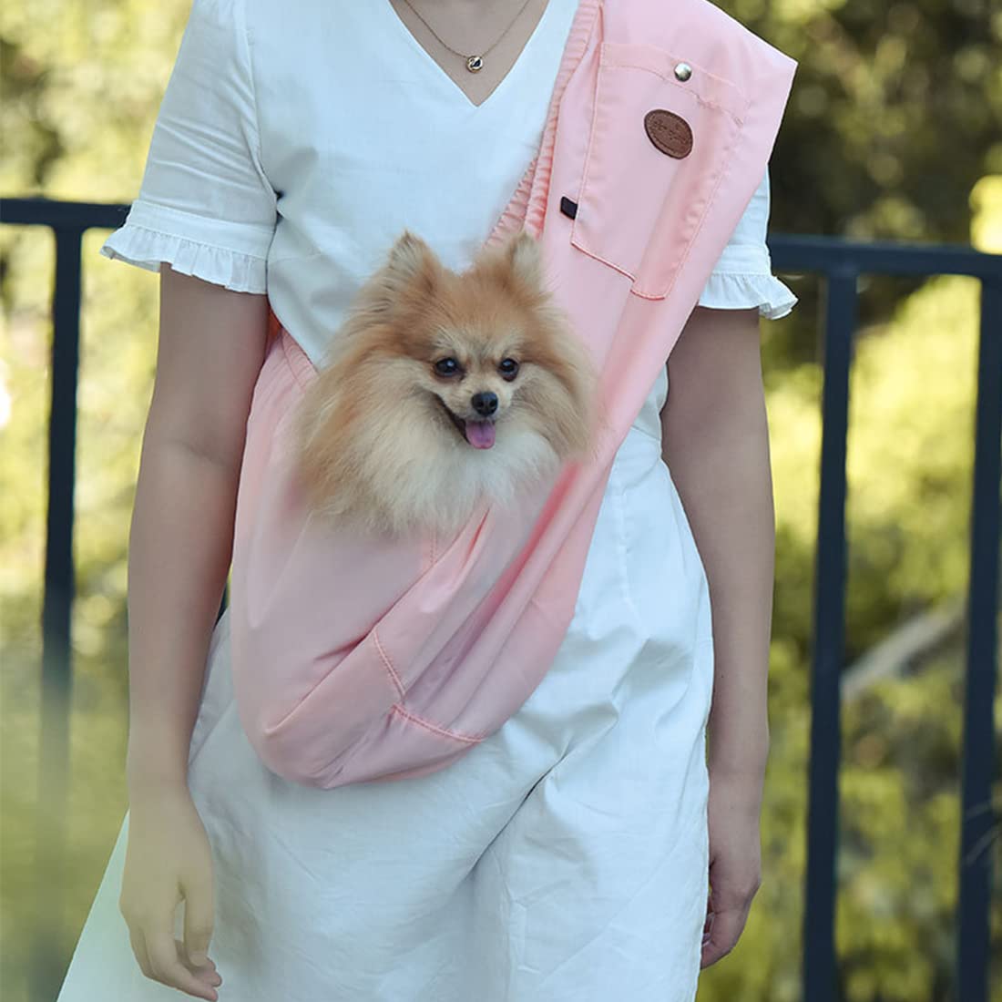 Dog Shoulder Bag - Portable Travel Backpack for Small Dogs & Cats - Hands-Free Pet Carrier for Hiking, Shopping & Outdoor Adventures