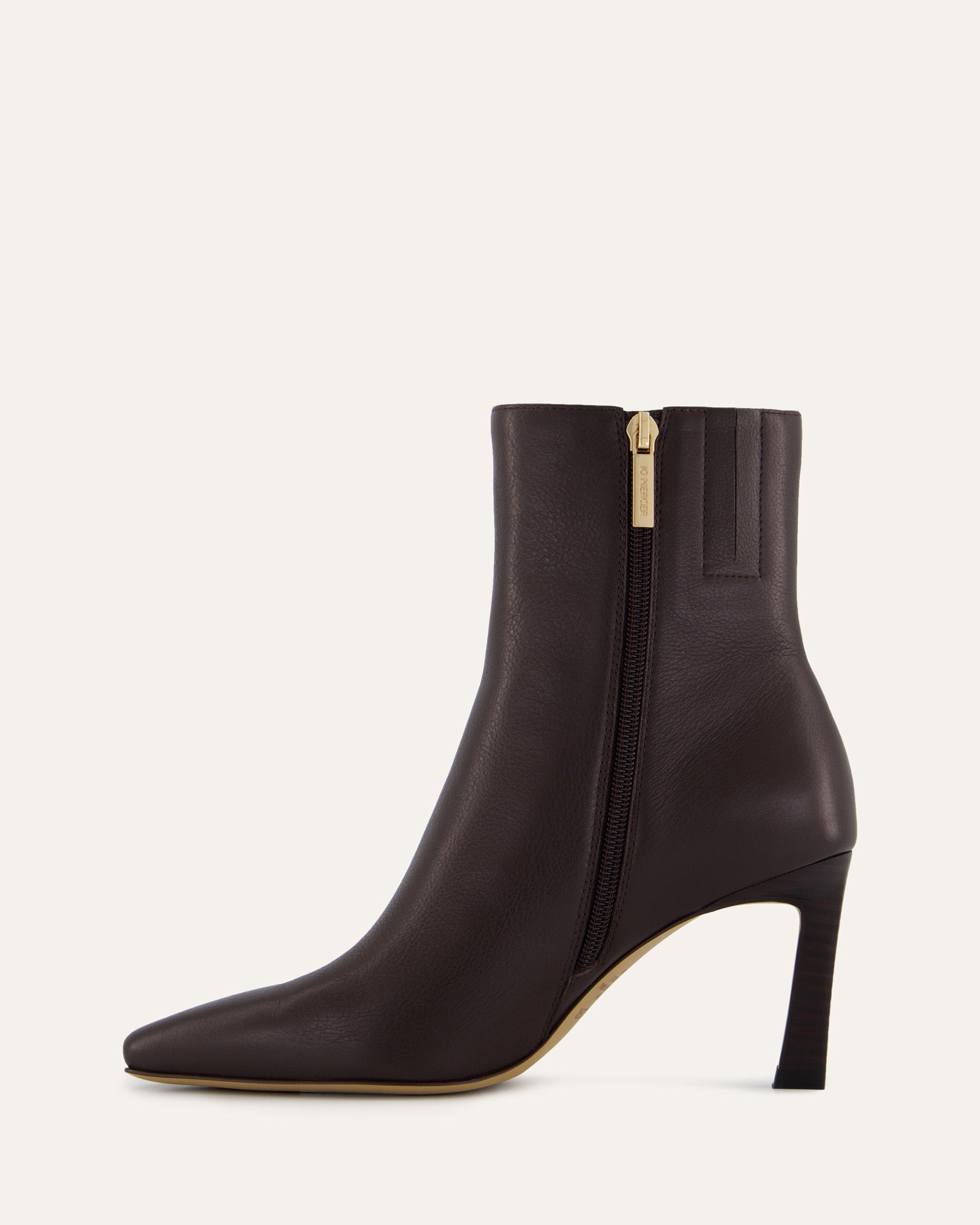 NESSIE Women's Mid Ankle Boots Bitter Chocolate Leather - Stylish & Comfortable for Fall/Winter Fashion, Work & Casual Wear