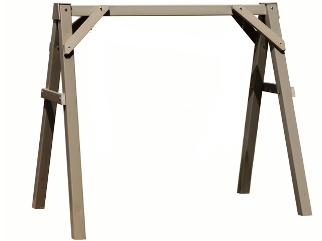 LuxCraft A-Frame Vinyl Swing Stand - Heavy Duty Outdoor Swing Set for Backyard, Garden, and Patio - Perfect for Kids and Adults Relaxation