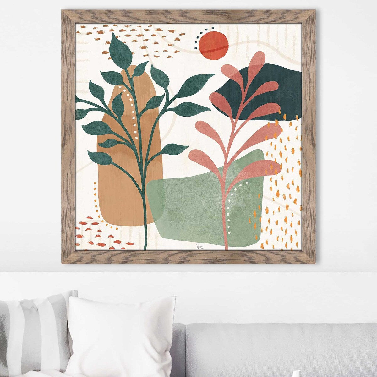 Abstract Blossom III by Veronique Charron - Premium Acrylic Wall Art Print - Modern Floral Home Decor for Living Room, Bedroom & Office