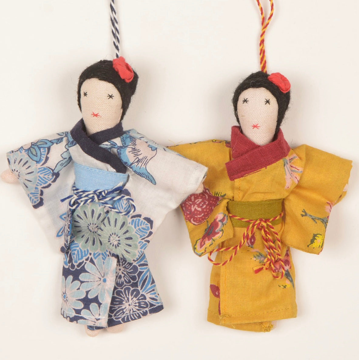 Mizu Duo Festival Ornaments - Elegant Handmade Holiday Decor for Christmas, Hanukkah & Home - Perfect for Tree Decorations, Gift Toppers & Seasonal Celebrations