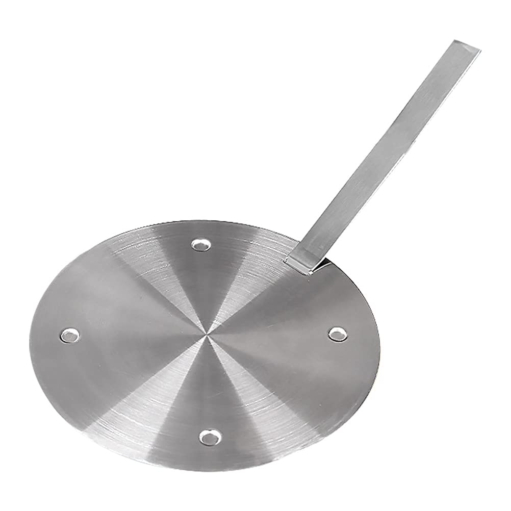Premium Stainless Steel Heat Diffuser for Coffee & Milk - Induction Hob Plate & Electric Stove Converter - Cabilock Silver Simmer Ring for Even Cooking | Perfect for Home Kitchens, Cafes & Barista Use