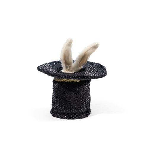 Folkmanis Rabbit in Hat Finger Puppet - Hand Puppet for Kids, Interactive Toy for Storytelling & Pretend Play - Perfect for Birthday Gifts, Classroom Activities & Early Childhood Development