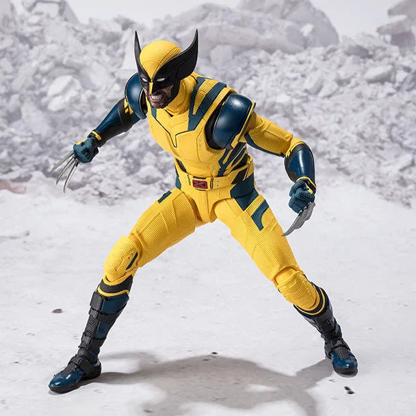 Wolverine S.H.Figuarts Deadpool & Wolverine Action Figure - Premium Collectible Marvel Superhero Toy for Display & Play - Perfect for Fans, Gifts & Comic Conventions
