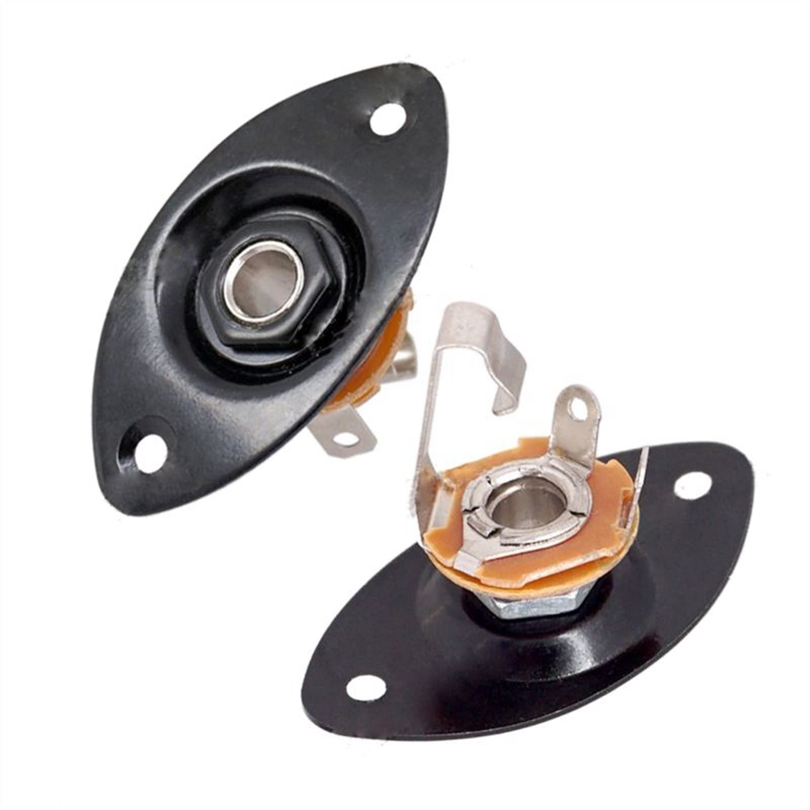 Acoustic Guitar Pickup - Magnetic Black Oval Indented Pickup with Interface Plate for Enhanced Sound | Perfect for Live Performances & Studio Recording