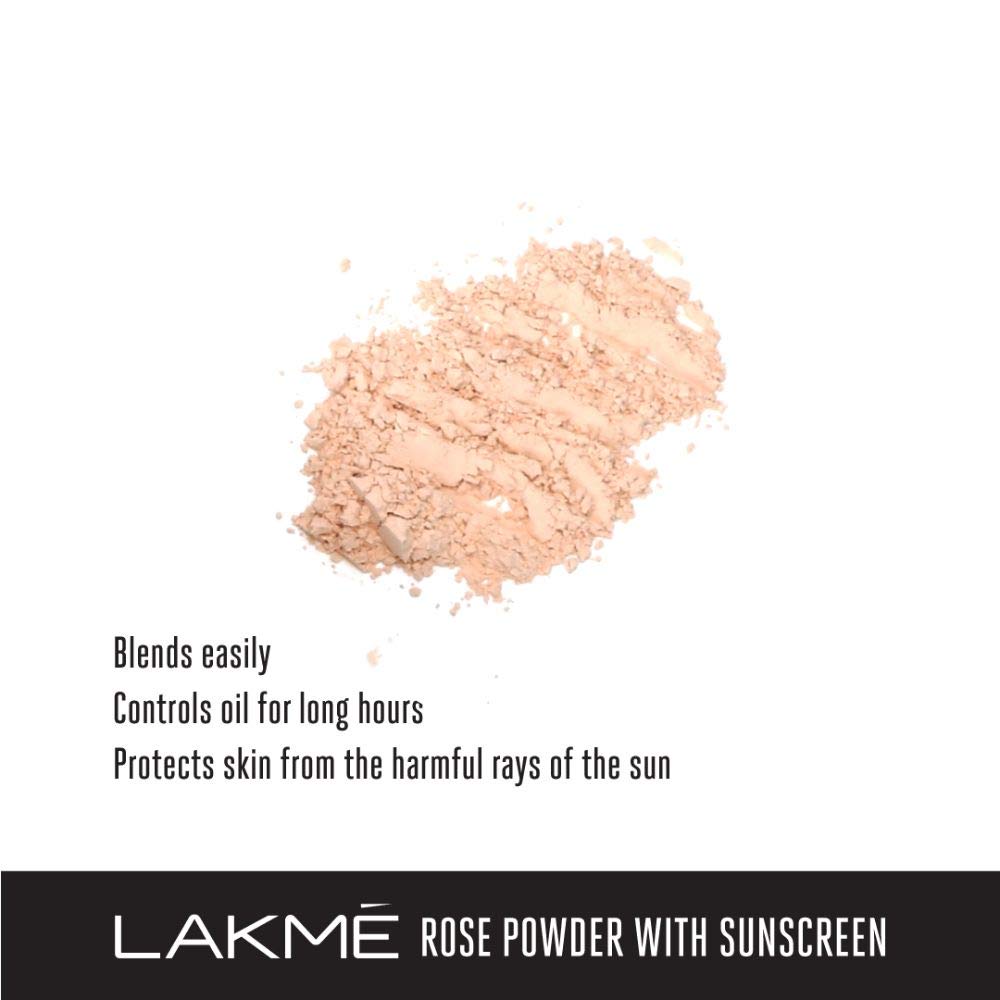 LAKMÉ Rose Natural Face Powder - Medium Coverage for Oily Skin, Soft Pink 40g & Lakme Perfecting Liquid Foundation Marble 27ml | Oil Control Makeup Set for Daily Wear & Special Occasions