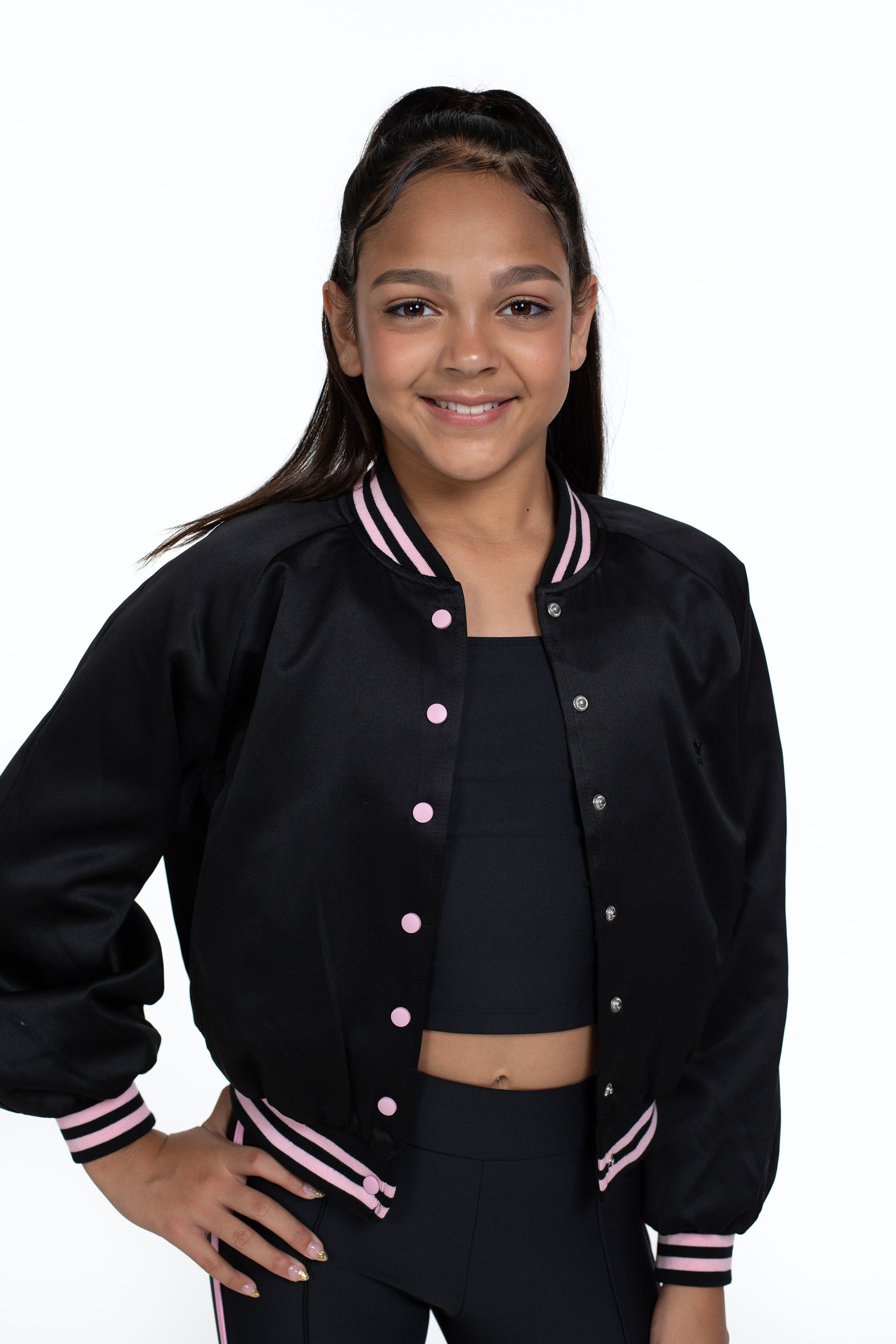 Bloch X Flo Active Rizzo Bomber Jacket - Women's Lightweight Water-Resistant Zip-Up Jacket for Dance, Yoga & Casual Wear
