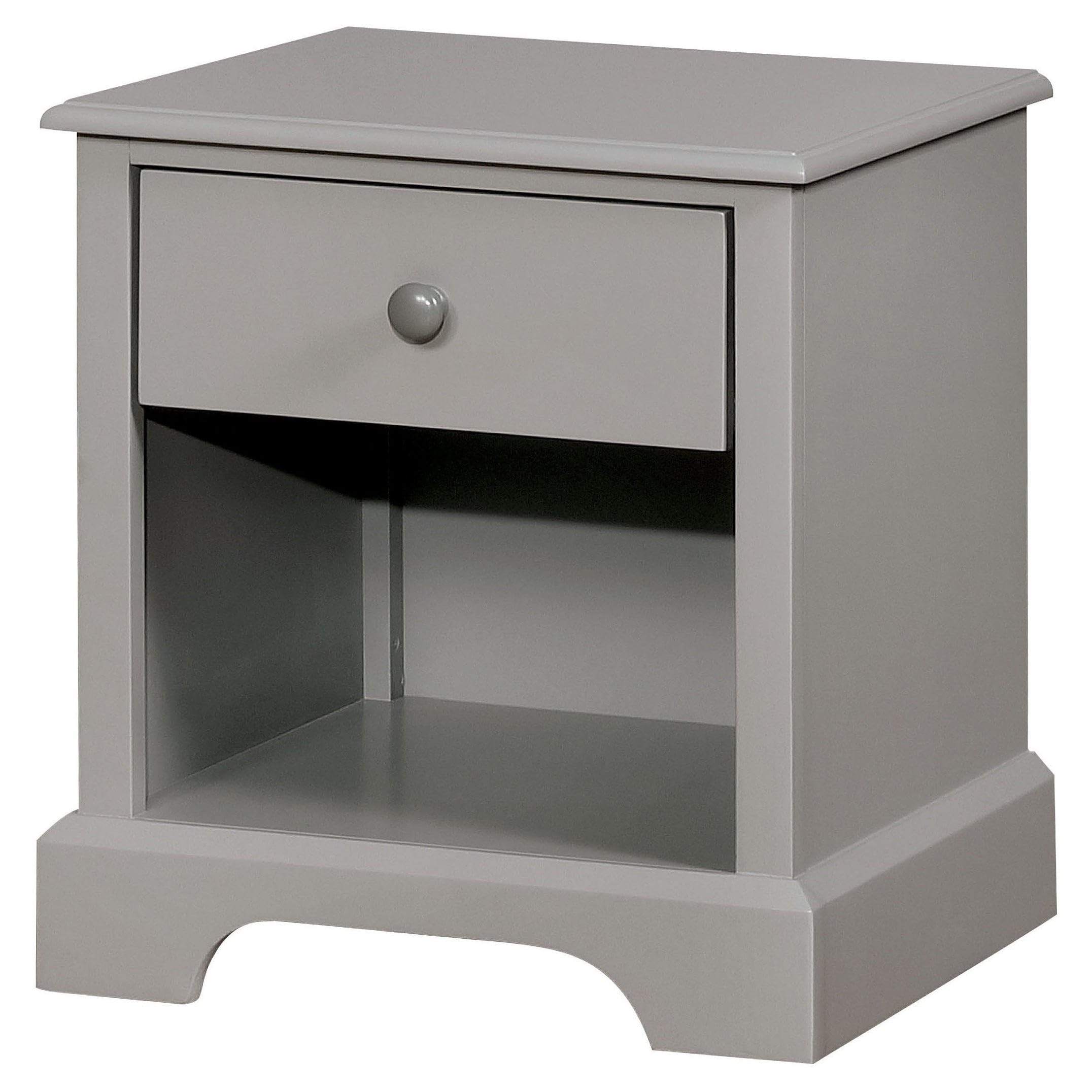 Blue Taylor & Olive Cholla Transitional Solid Wood 1-Drawer Nightstand - Modern Bedside Table for Bedroom, Guest Room, or Dorm - Stylish Storage Solution with Single Drawer