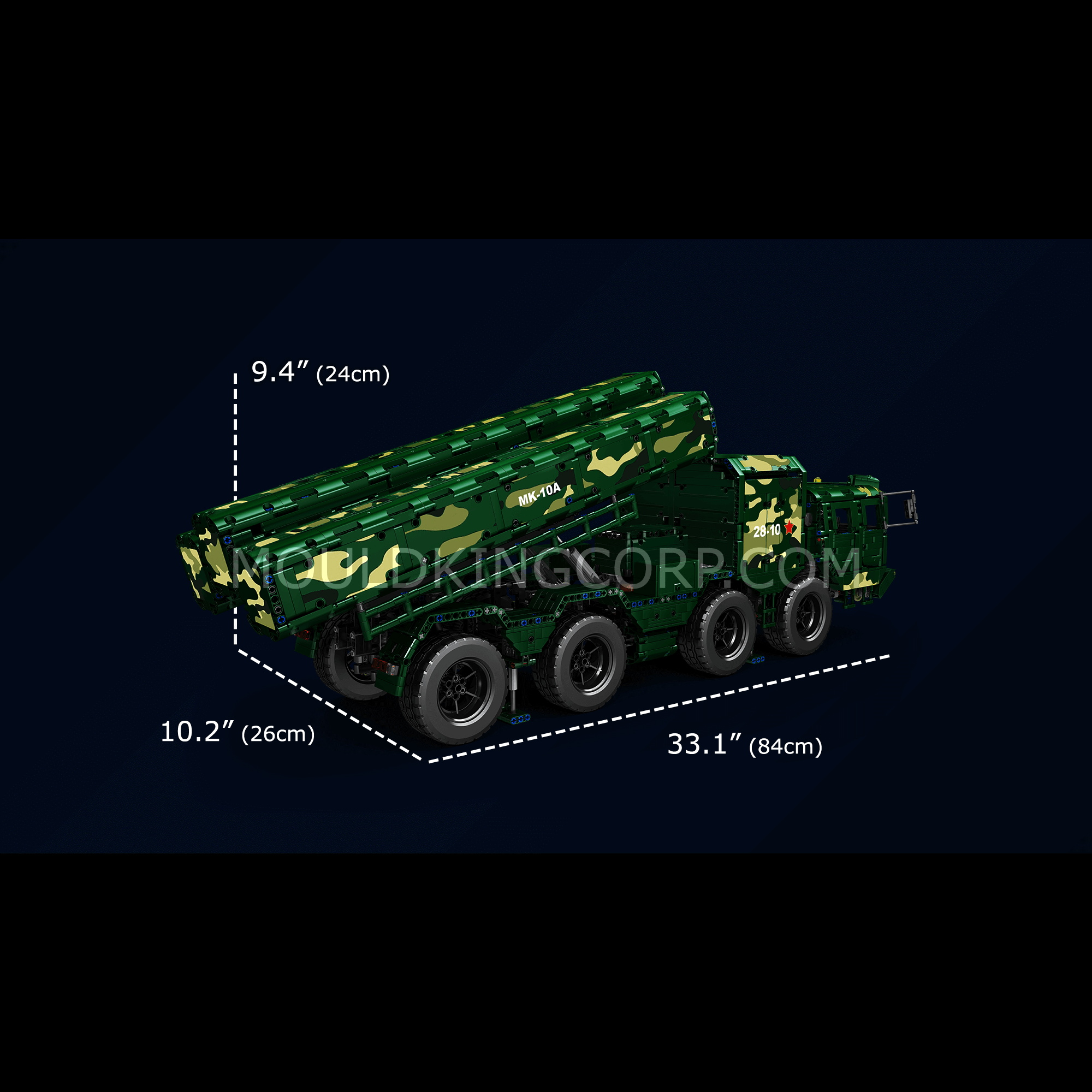 Mould King 20008 Motorized CJ 10 Cruise Missile Building Kit - 5056 Piece STEM Construction Toy for Adults & Teens | DIY Engineering Project, Collectible Display Model, Gift for Military Enthusiasts