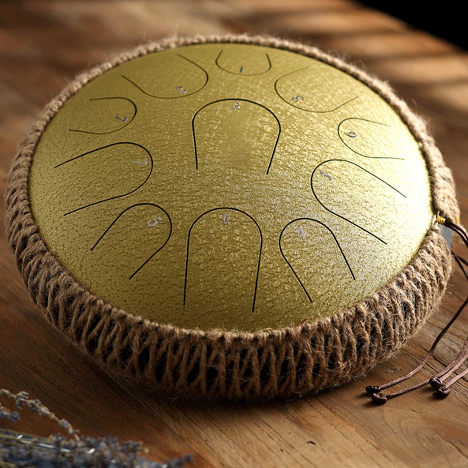 11 Notes 12 Inches Steel Tongue Drum - C Key Handpan Percussion Instrument for Meditation, Yoga & Music Therapy | Includes Drumsticks, Travel Bag & Bracket | Perfect for Beginners, Therapists & Travel Musicians