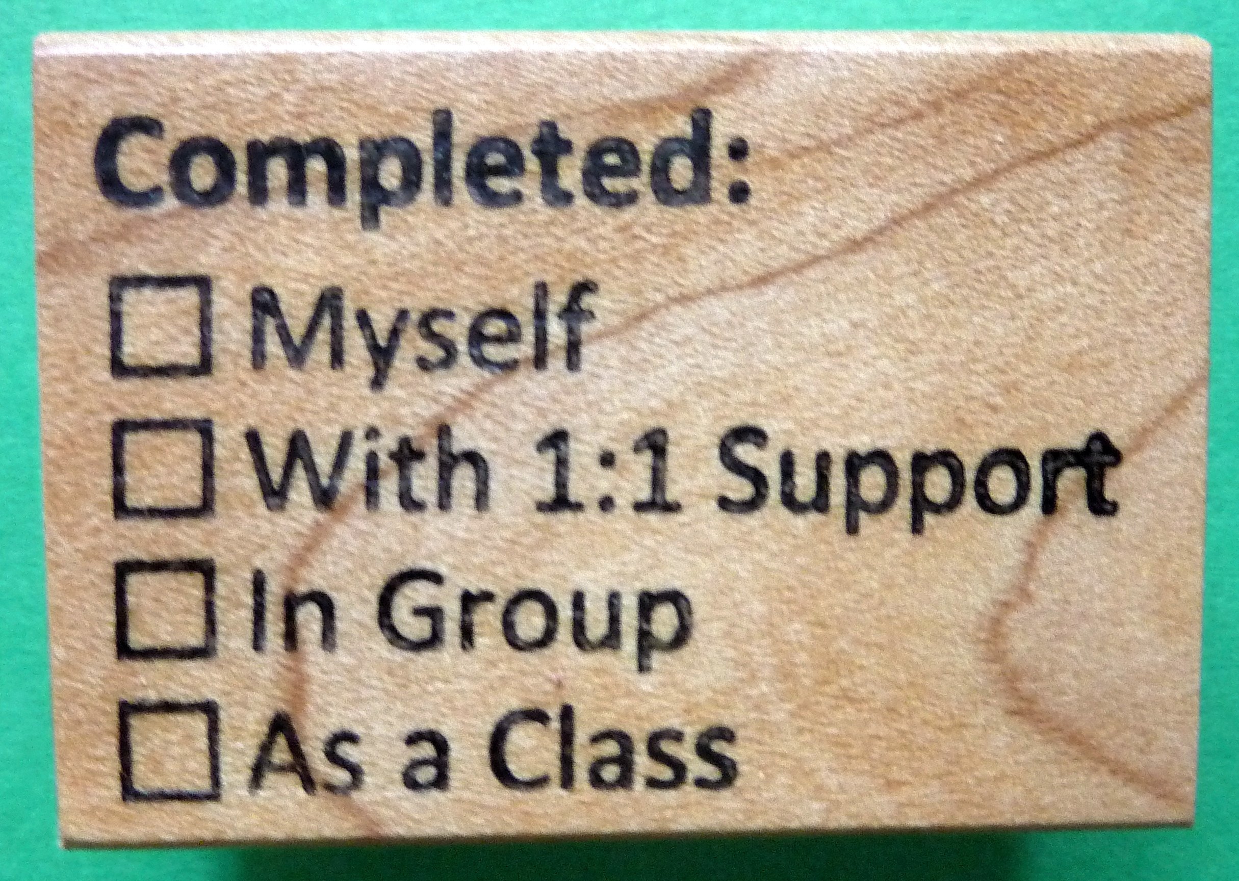 Custom Teacher's Stamp for Grading & Encouragement - Classroom Use
