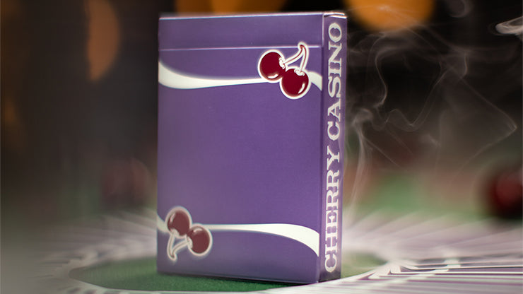Cherry Casino Desert Inn Purple Playing Cards - Premium Quality for Poker, Blackjack & Casino Night Games