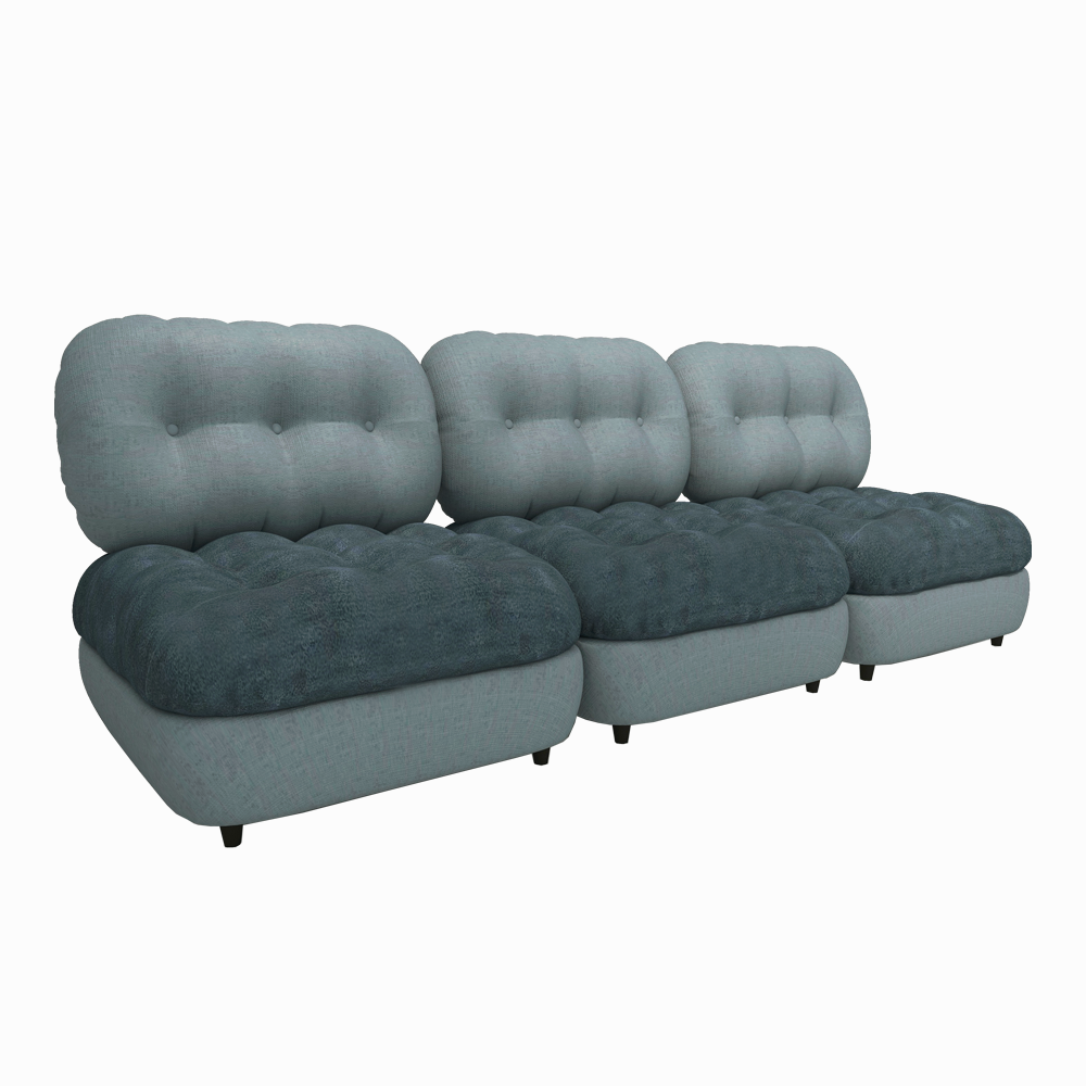 Marlow 3-Seater Sectional Sofa - Modern L-Shaped Couch with Reversible Chaise, Soft Fabric Upholstery for Living Room, Family Room & Small Spaces