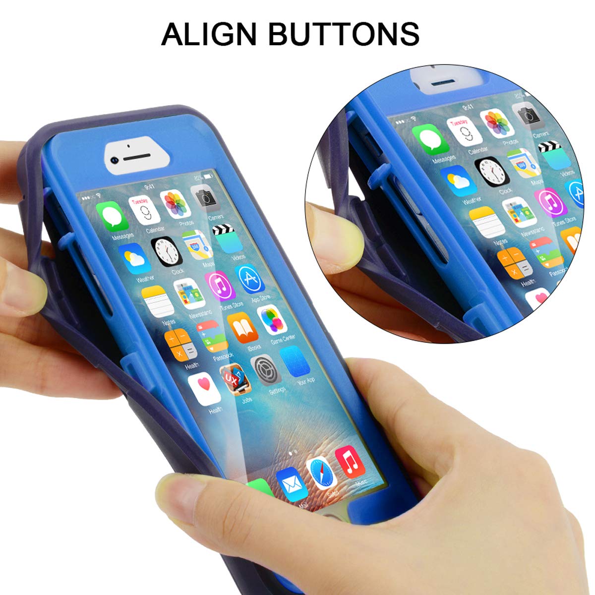 MAXCURY Heavy Duty Shockproof Case for iPhone 6/6S (4.7