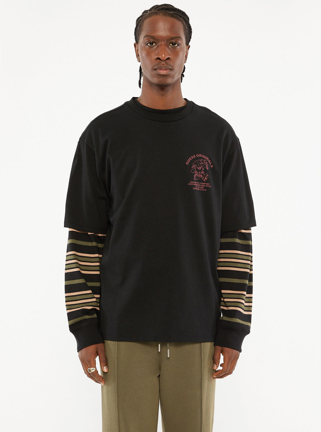 GUESS Originals Carpenter Shop Tee - Vintage Graphic T-Shirt for Men | Casual Streetwear & Everyday Wear | Perfect for Outings, Parties and Relaxing