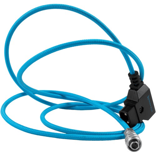 Kondor Blue D-Tap to 2-Pin Power Cable for Blackmagic BMPCC 6K/4K Camera (48 Inch, Blue) - Perfect for On-Set Power Supply and Professional Videography