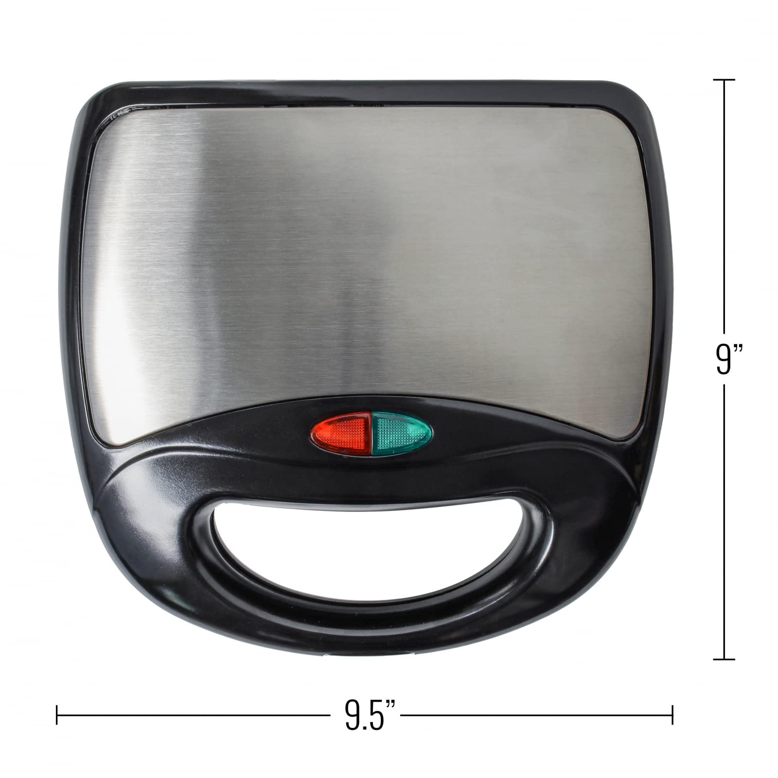 Beille Panini Press Sandwich Maker - Nonstick Grill Plates, Adjustable Temperature Control for Perfect Paninis, Grilled Cheese & More - Ideal for Home Kitchen, Breakfast & Quick Meals (Black)