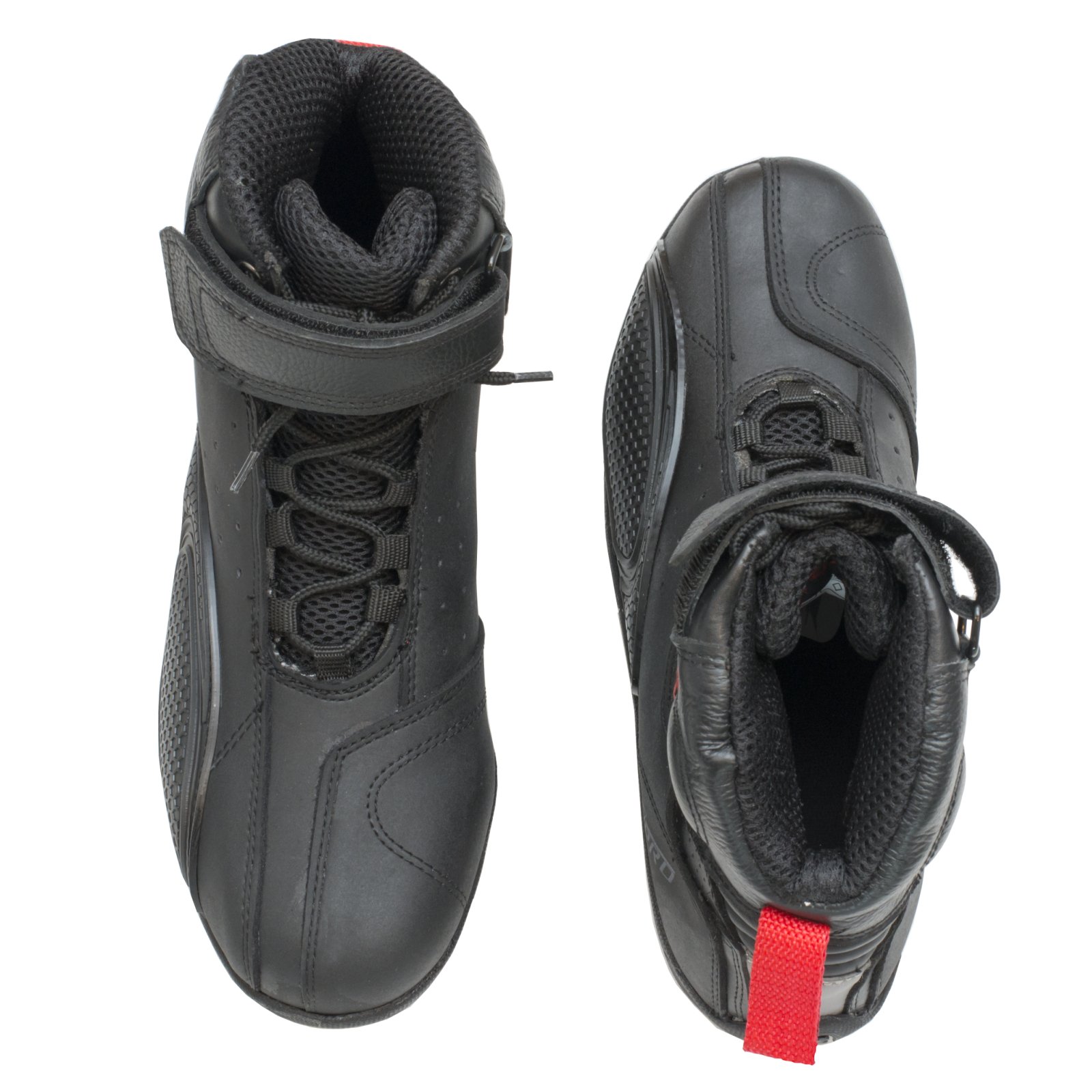 Men's Black Leather Motorcycle Boots - Size 40 - Durable Sports Motorbike Shoes for Riding & Racing | Perfect for Harley, Cruiser & Adventure Bikes