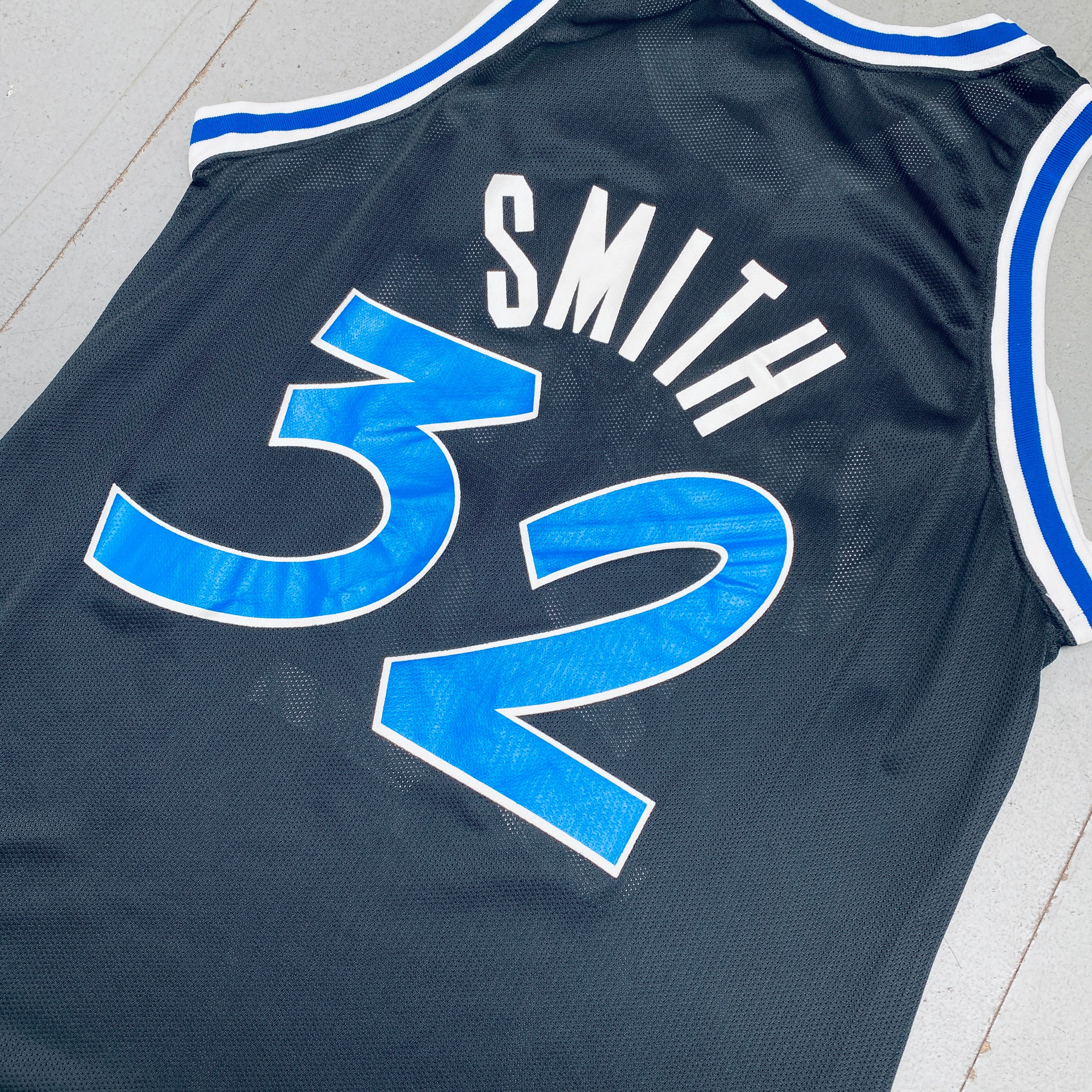 Otis Smith 1991/92 Orlando Magic Black Champion Jersey - Men's NBA Basketball Throwback Jersey for Fans & Collectors - Perfect for Game Day, Cosplay, and Sports Memorabilia Display