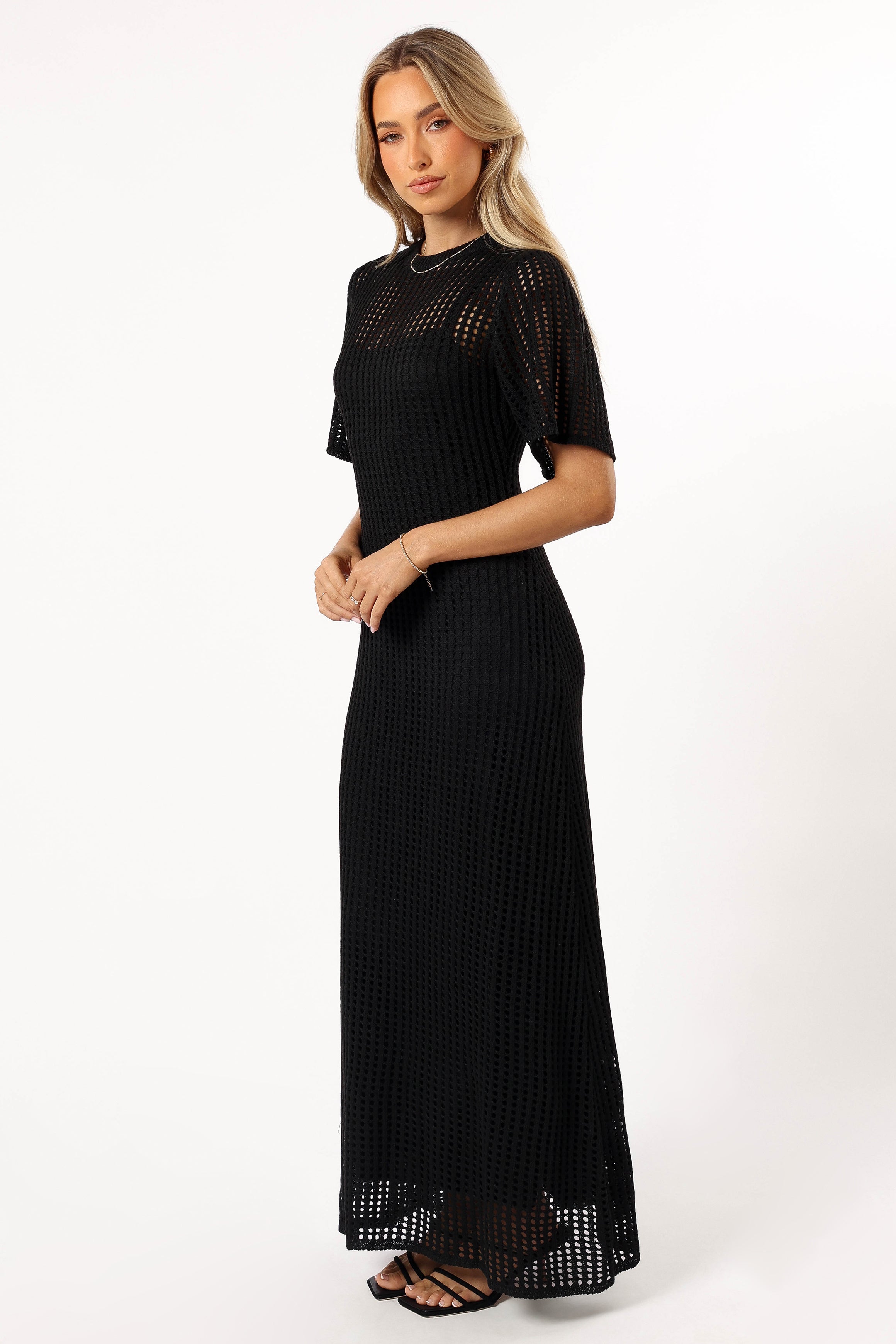 Hollie Maxi Dress for Women - Elegant Black Long Flowy Dress for Summer, Beach, Parties & Casual Wear