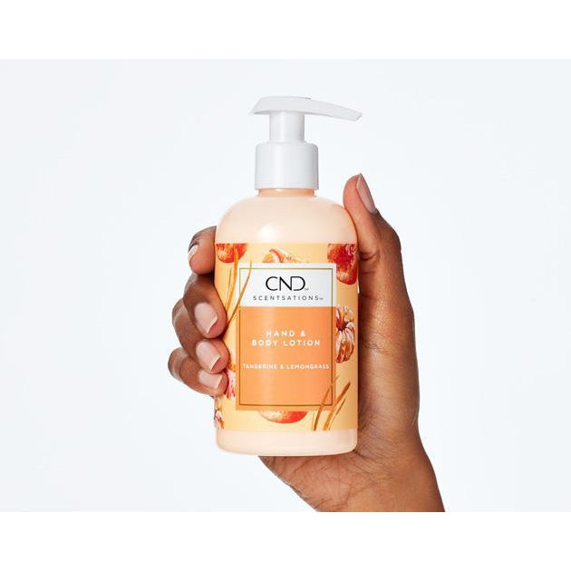 CND Scentsation Tangerine & Lemongrass Moisturizing Lotion 8.3 fl oz - Hydrating Body Cream for Dry Skin, Perfect for Daily Use & Spa Days
