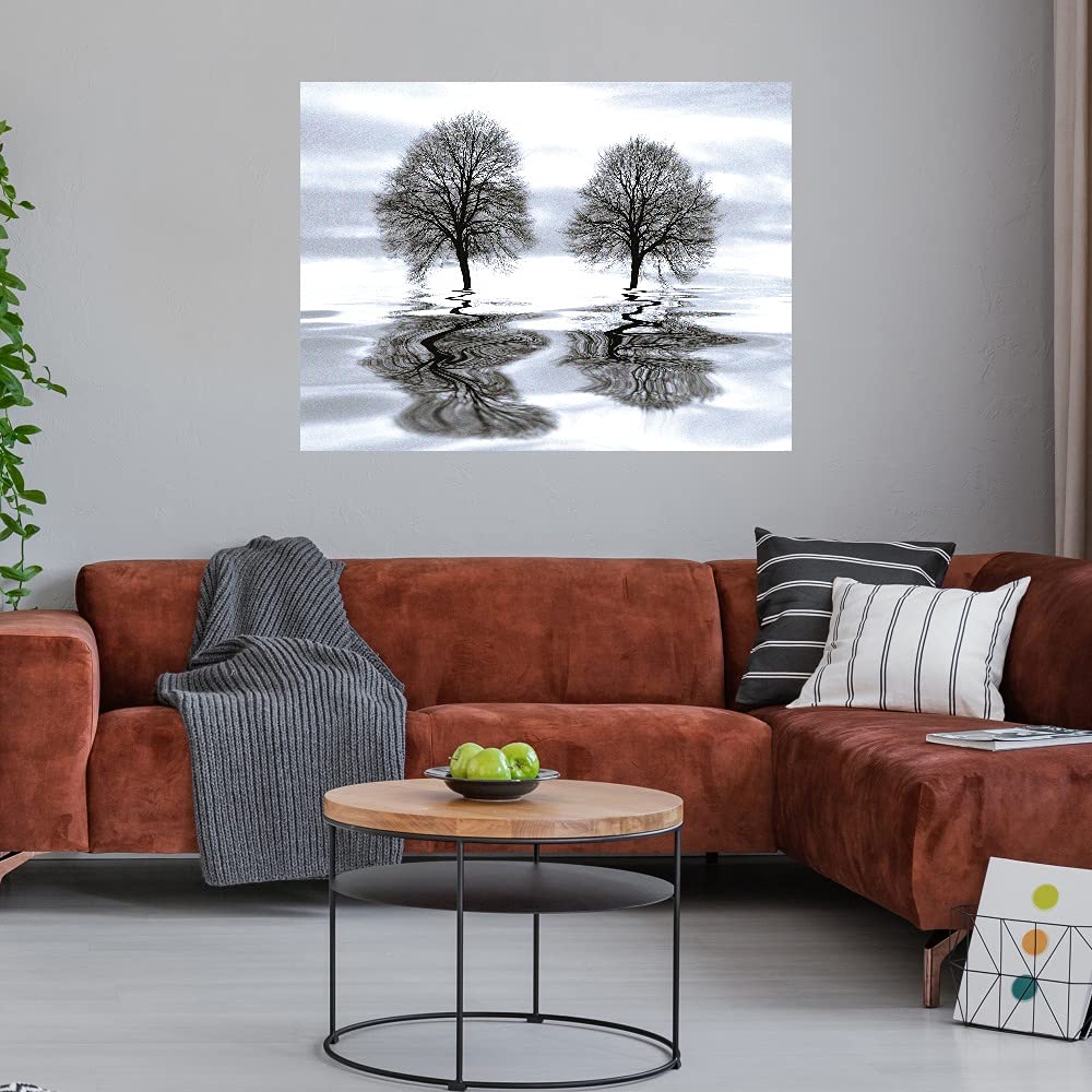 Ilona Wellmann Fine Art Canvas Wall Decor - 32x24 Inch Ready to Hang Painting for Living Room, Bedroom, Office & More - Modern Abstract Artwork for Home & Commercial Spaces