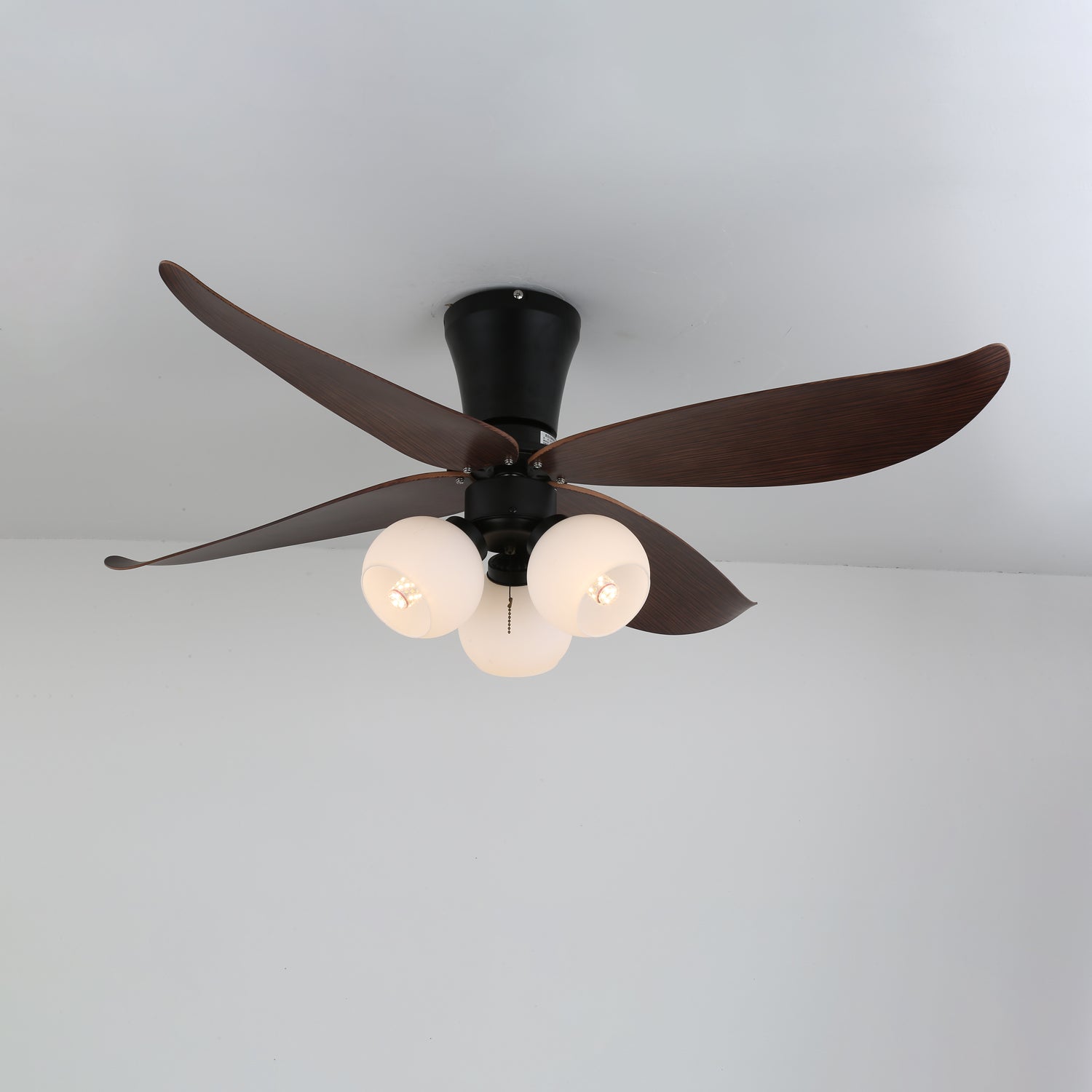 Arbora Bloom Ceiling Fan with Light Kit - Modern Flush Mount LED Ceiling Fan for Bedroom, Living Room & Office - Energy Efficient Quiet Operation