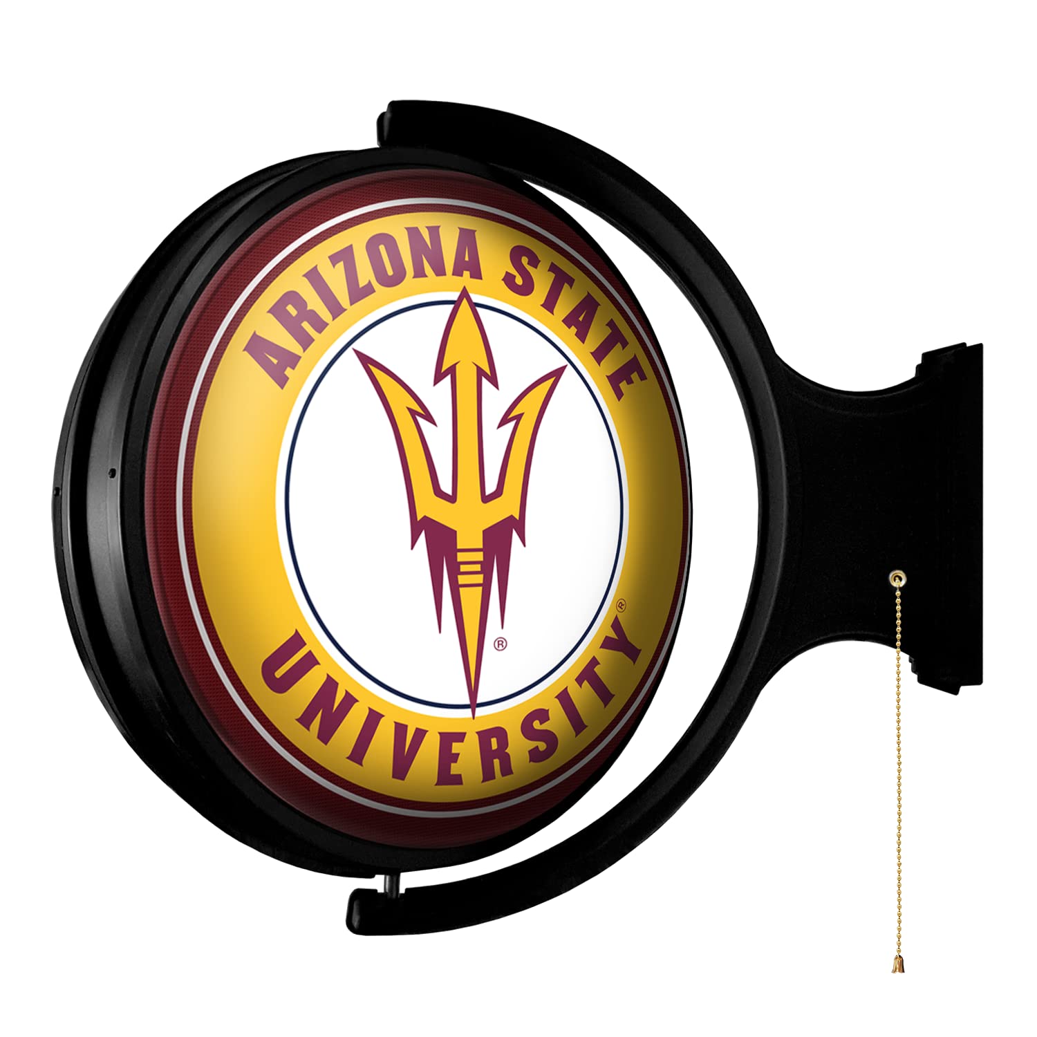 Arizona State Sun Devils LED Rotating Wall Sign - College Sports Decor for Football, Basketball & Baseball Fans - Durable USA-Made Lighted Wall Art for Home, Office, Game Room, Man Cave & Garage - Perfect for Game Nights and Tailgating Parties